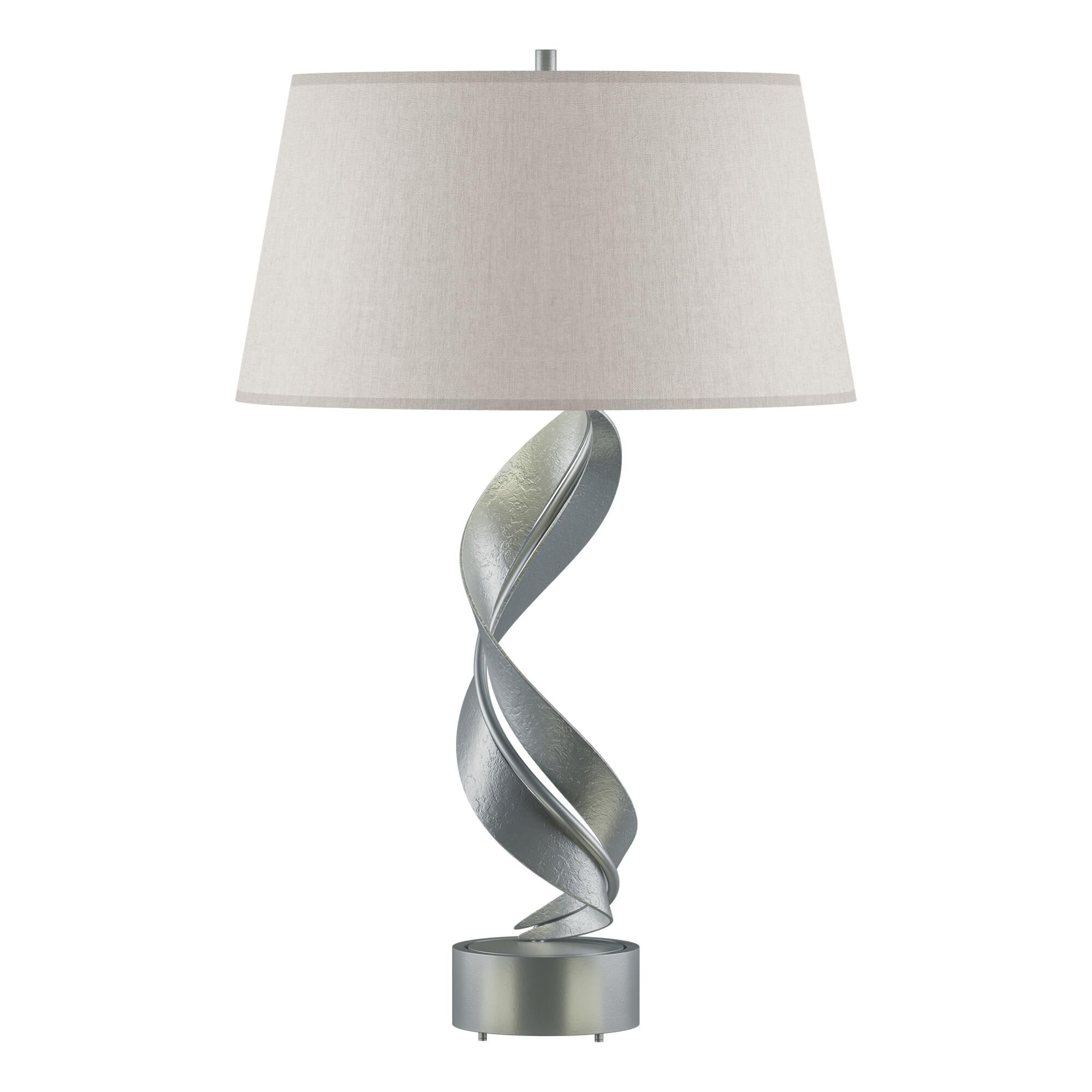 Shown in Vintage Platinum finish and Flax shade