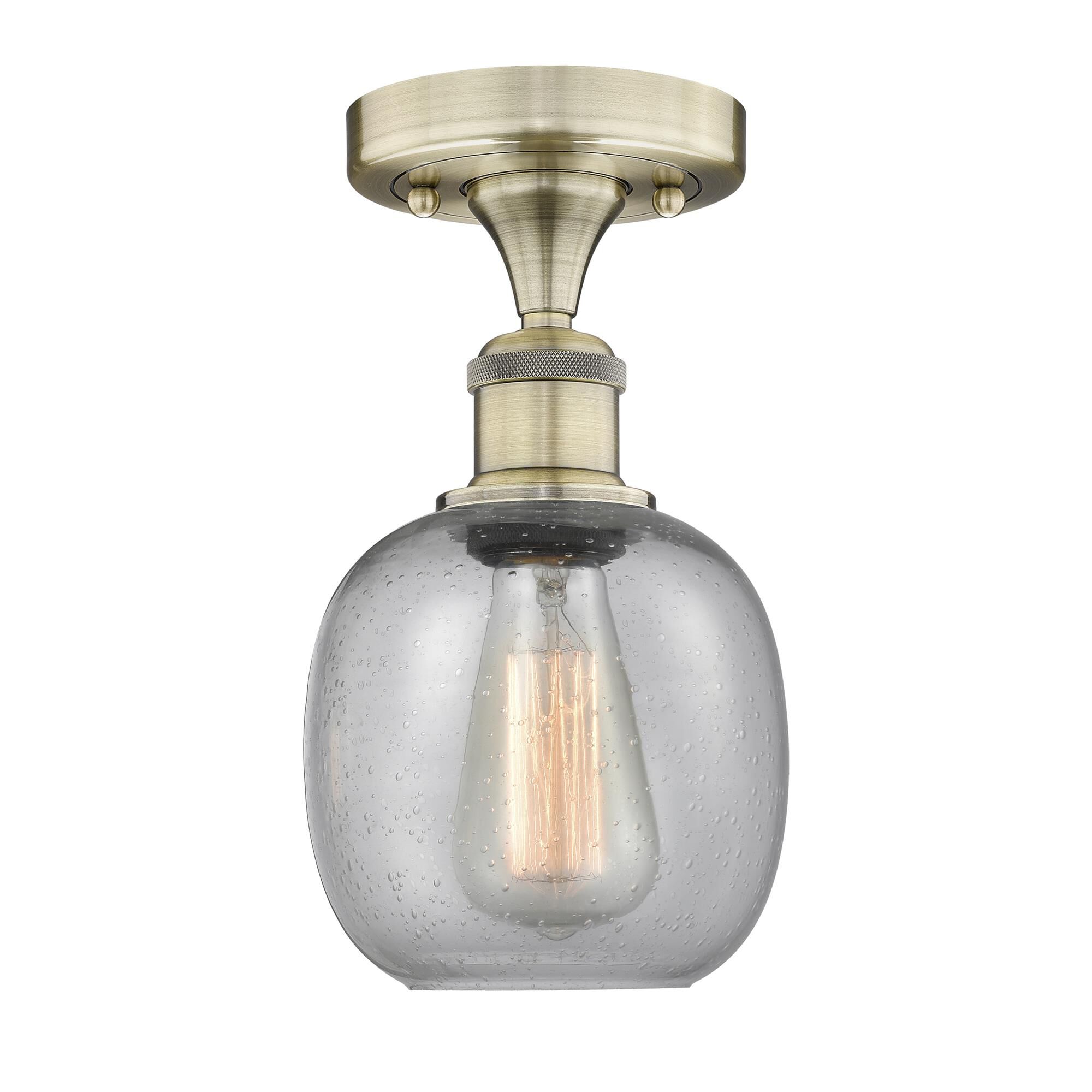Bruno Marashlian Belfast 6 Inch 1 Light Semi Flush Mount by Innovations Lighting