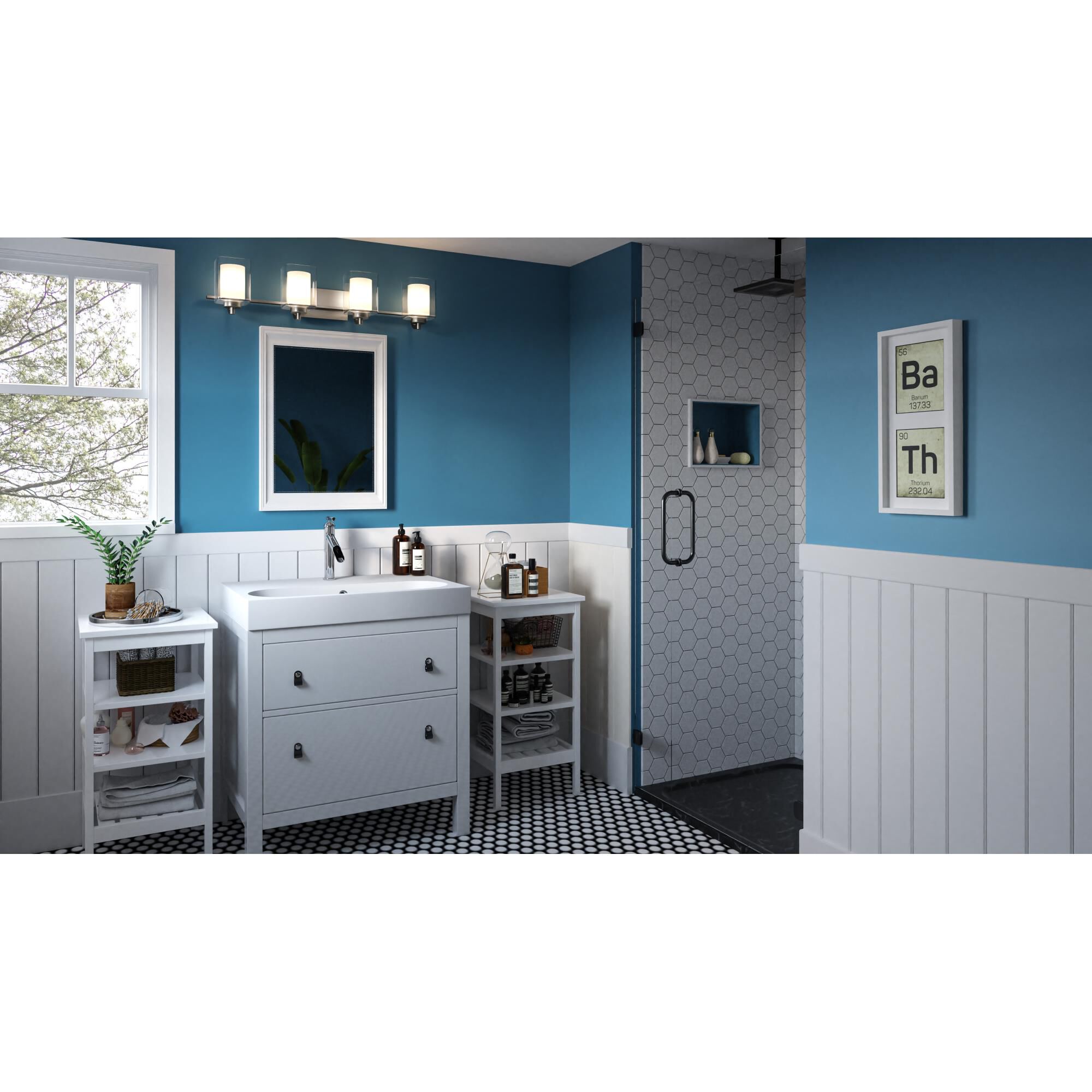 Kolt 35 Inch 4 Light Bath Vanity Light by Quoizel