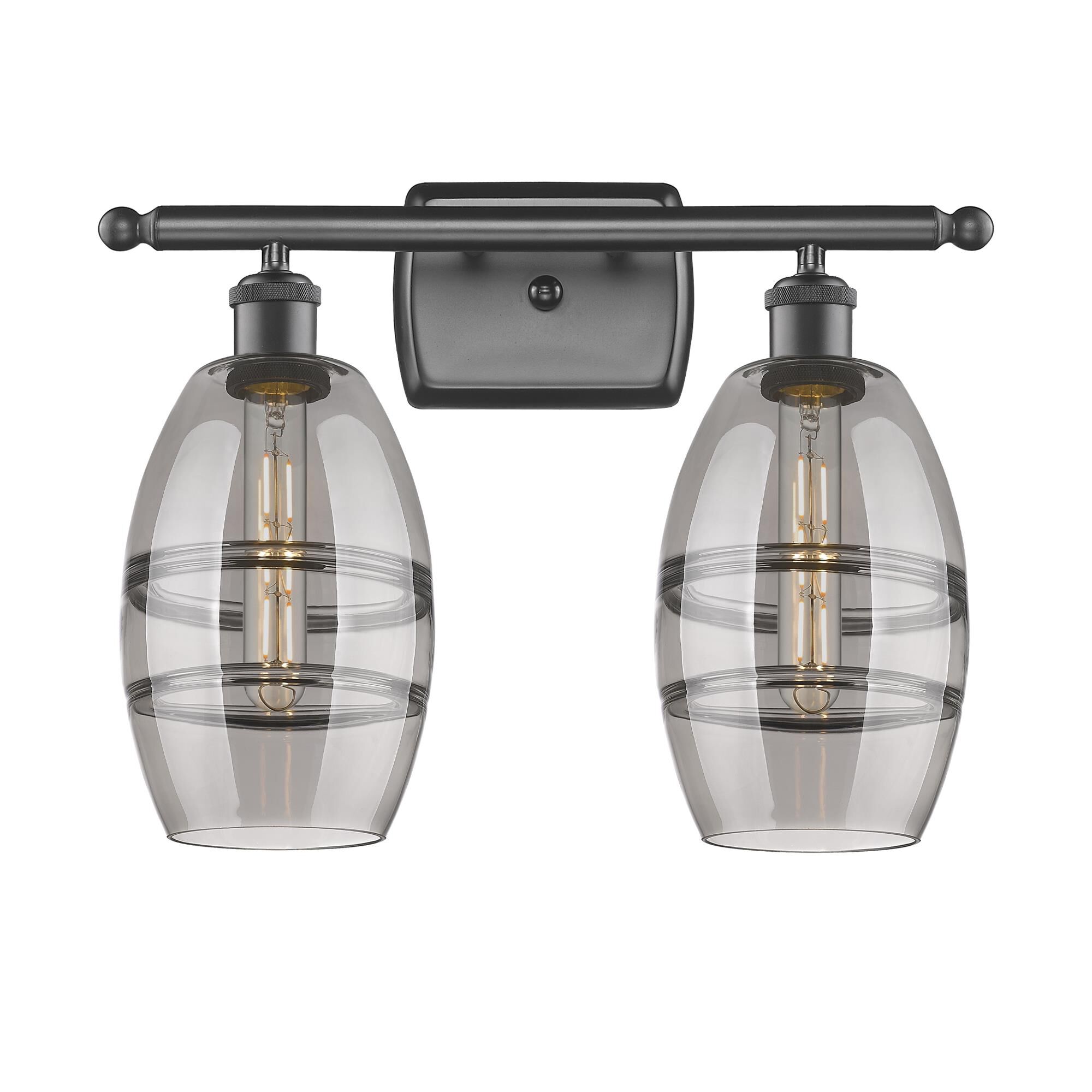 Shown in Oil Rubbed Bronze finish and Light Smoke glass