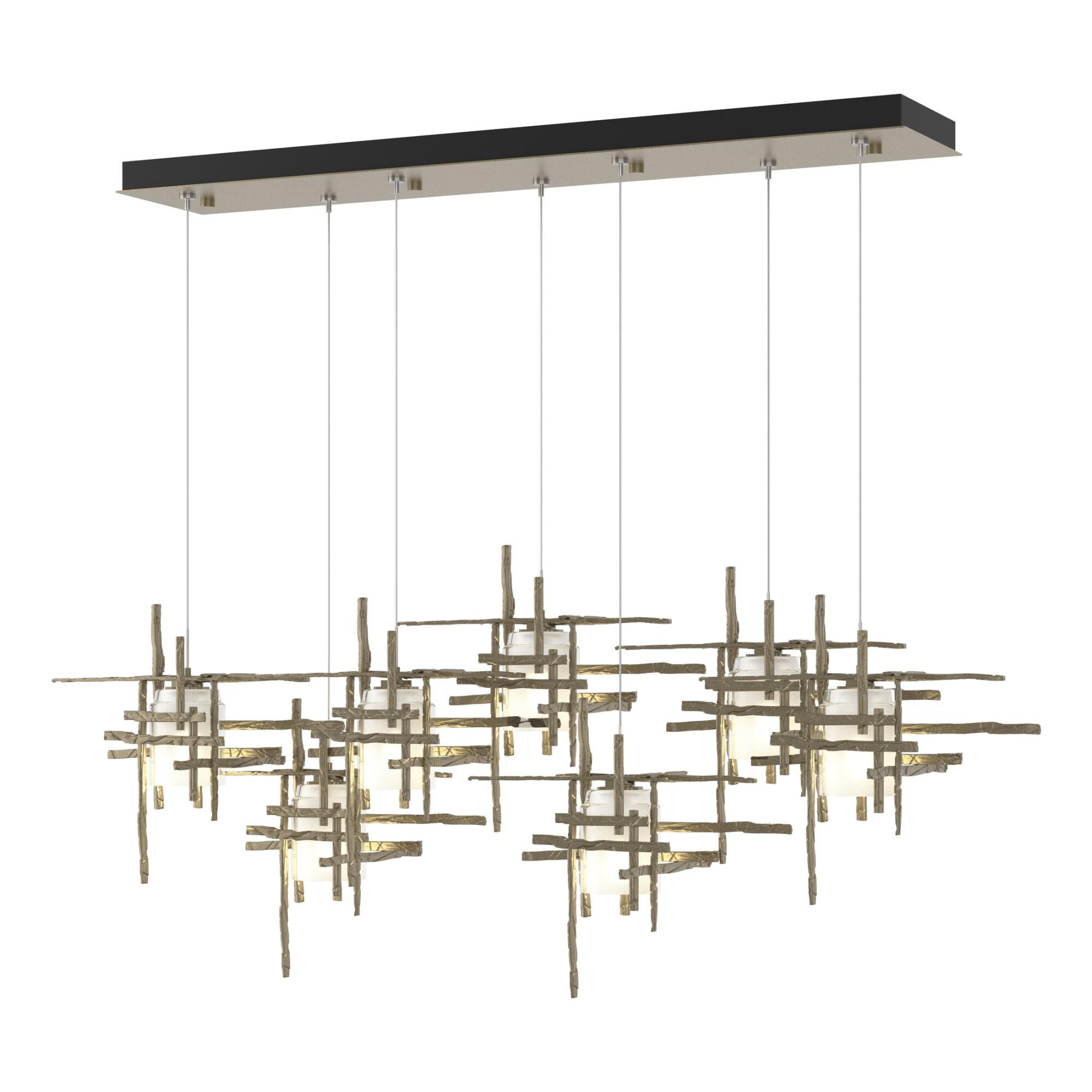 Tura 53 Inch 7 Light LED Linear Suspension Light by Hubbardton Forge