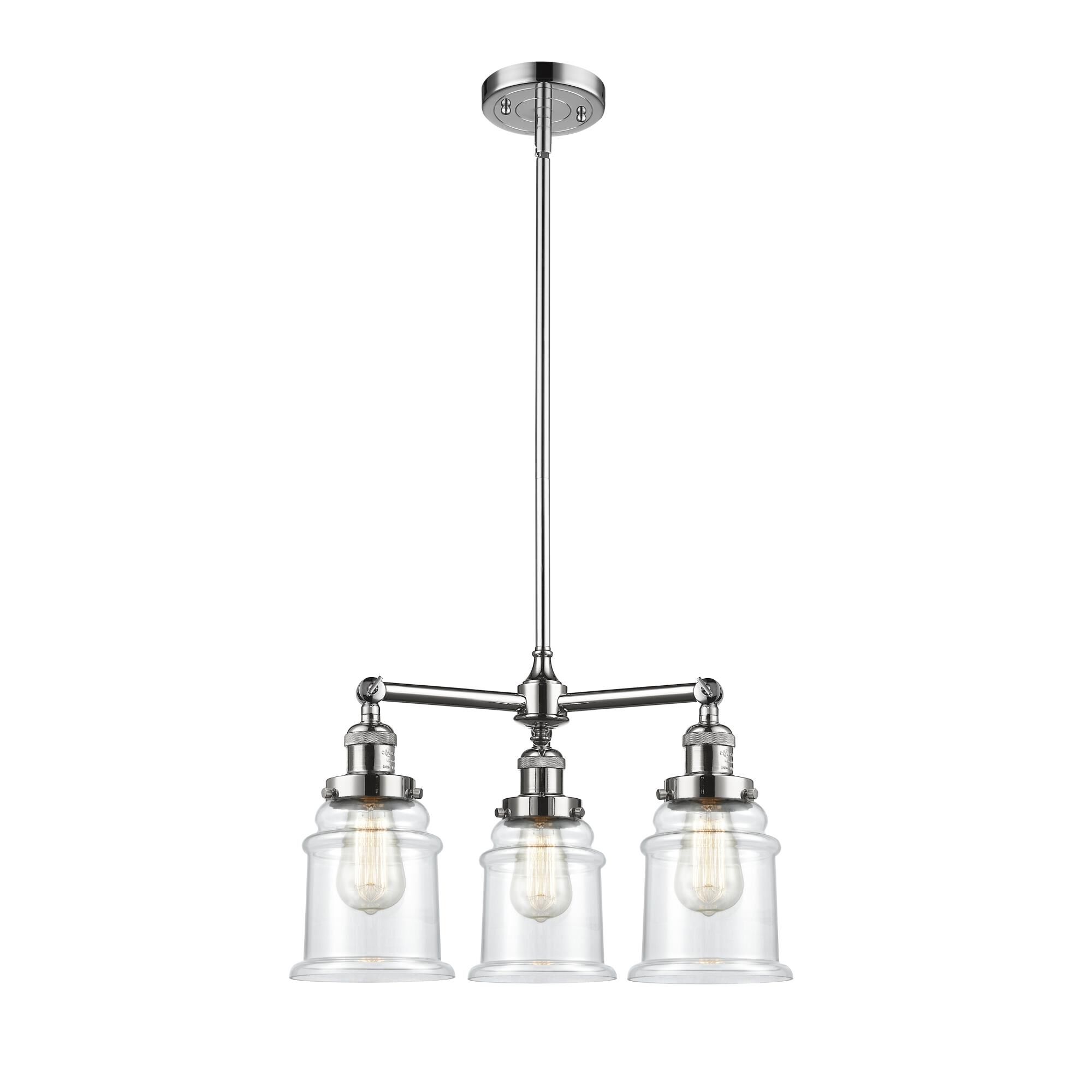 Bruno Marashlian Canton 18 Inch 3 Light LED Mini Chandelier by Innovations Lighting
