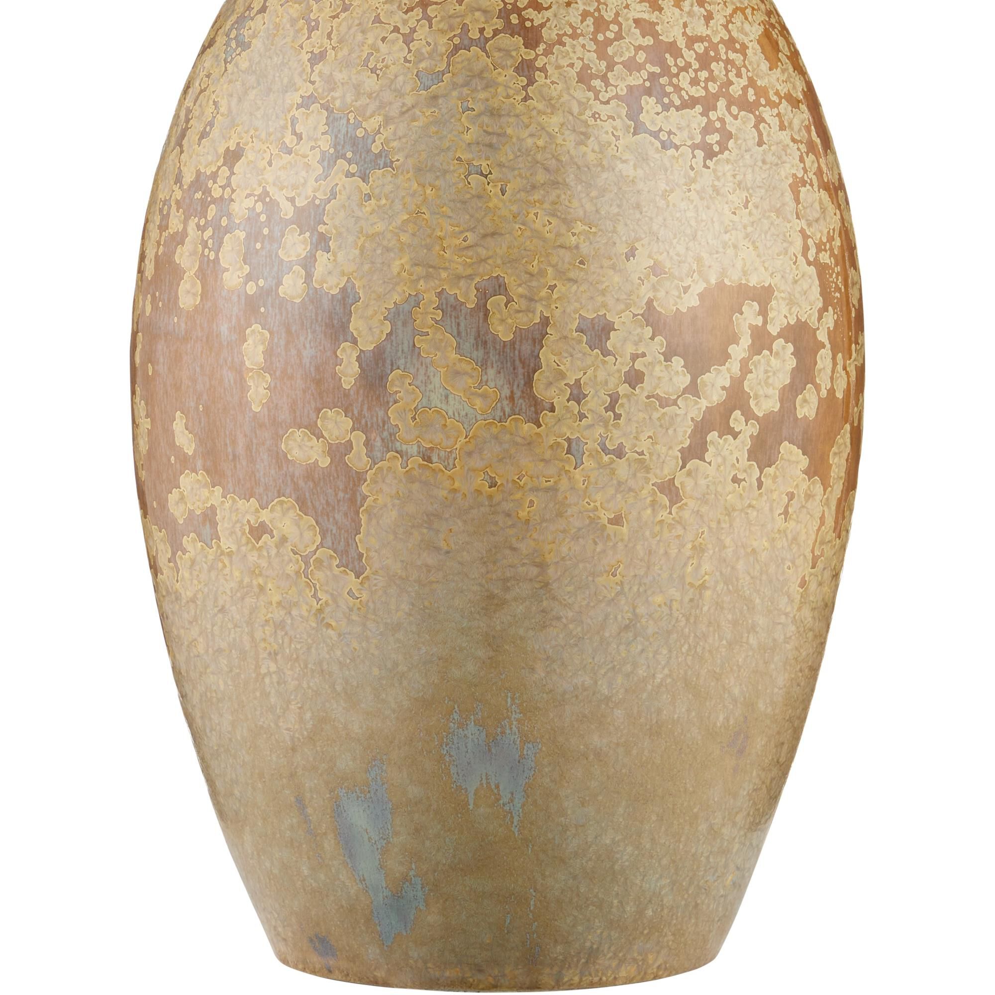 Shown in Ochre finish and White Burlap shade