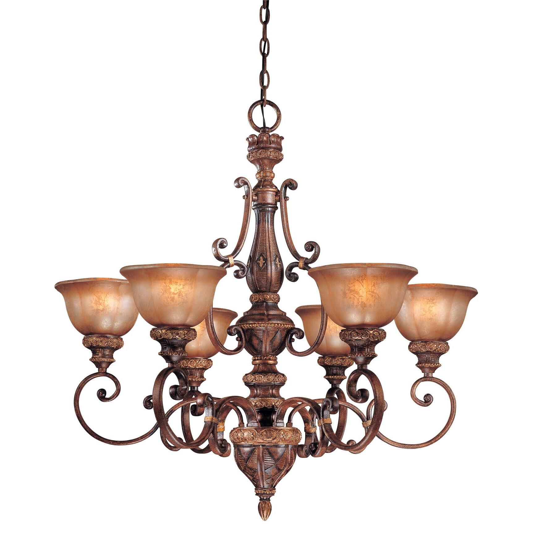 Illuminati 33 Inch 6 Light Chandelier by Minka Lavery