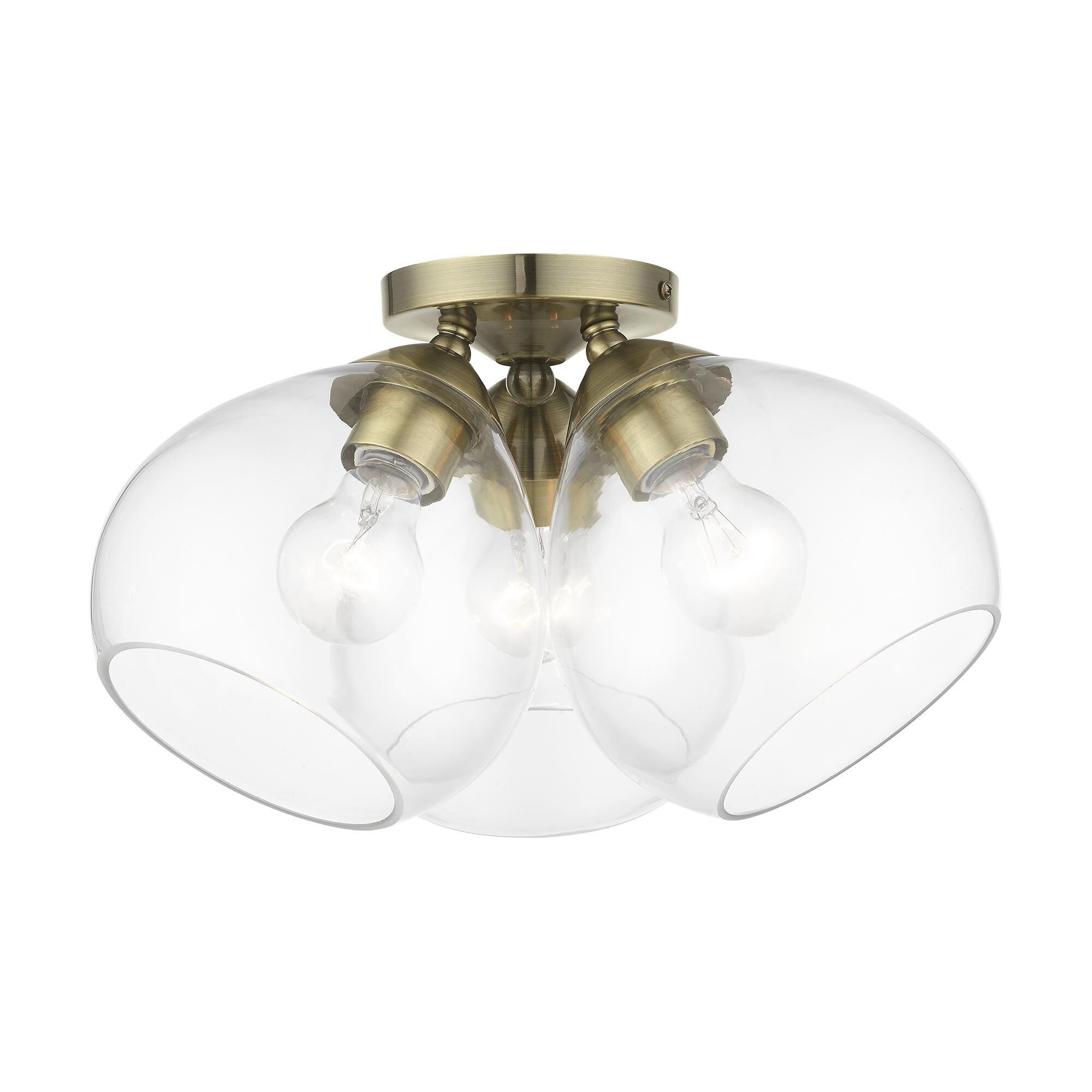 Catania 16 Inch 3 Light Semi Flush Mount by Livex Lighting