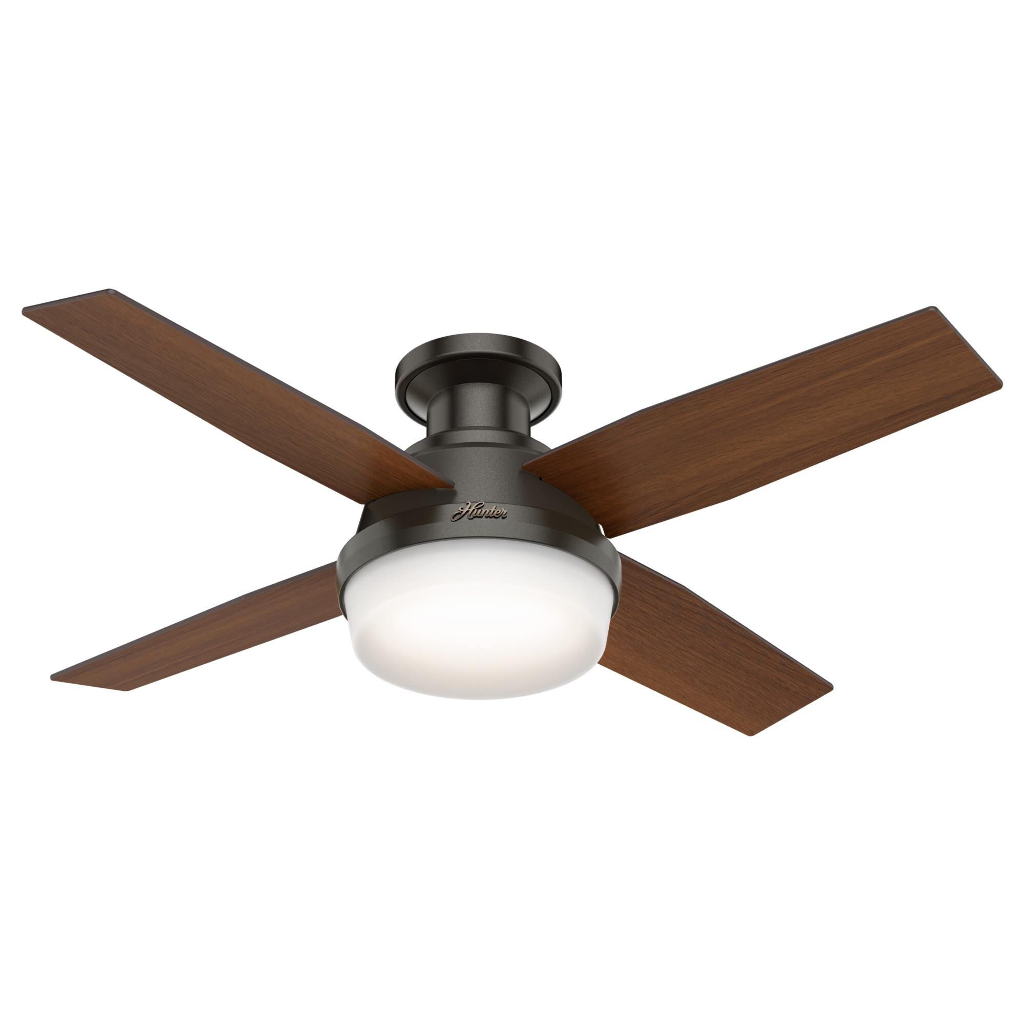 Dempsey 44 Inch Ceiling Fan with Light Kit by Hunter Fan