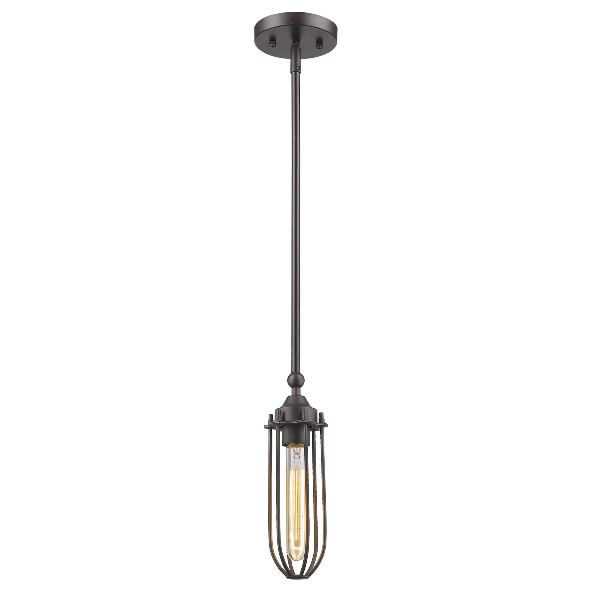 Shown in Oil Rubbed Bronze finish and -- glass and -- shade