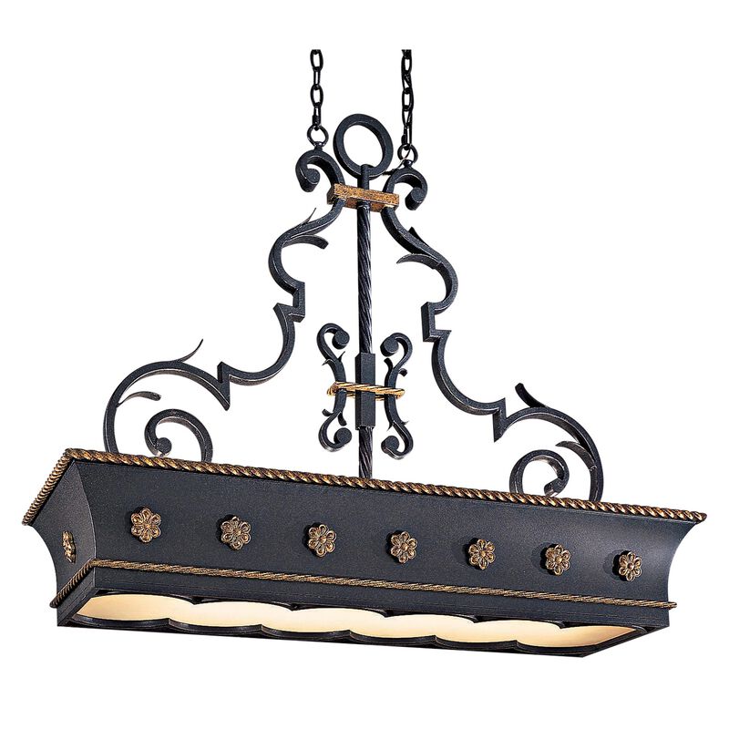 Montparnasse Medium Linear Chandelier by Metropolitan Lighting