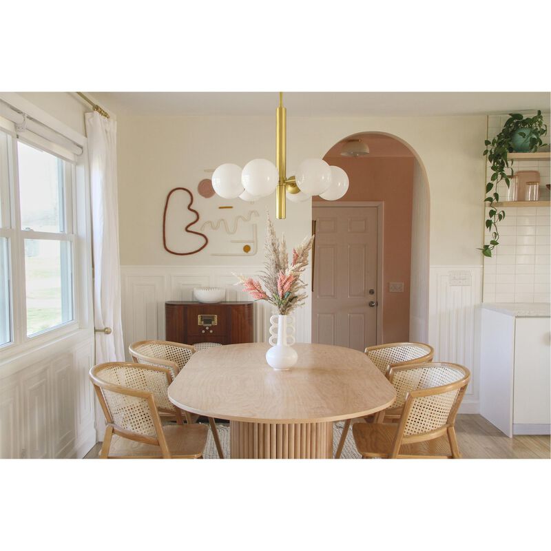 Stella 36 Inch 6 Light Chandelier by Mitzi