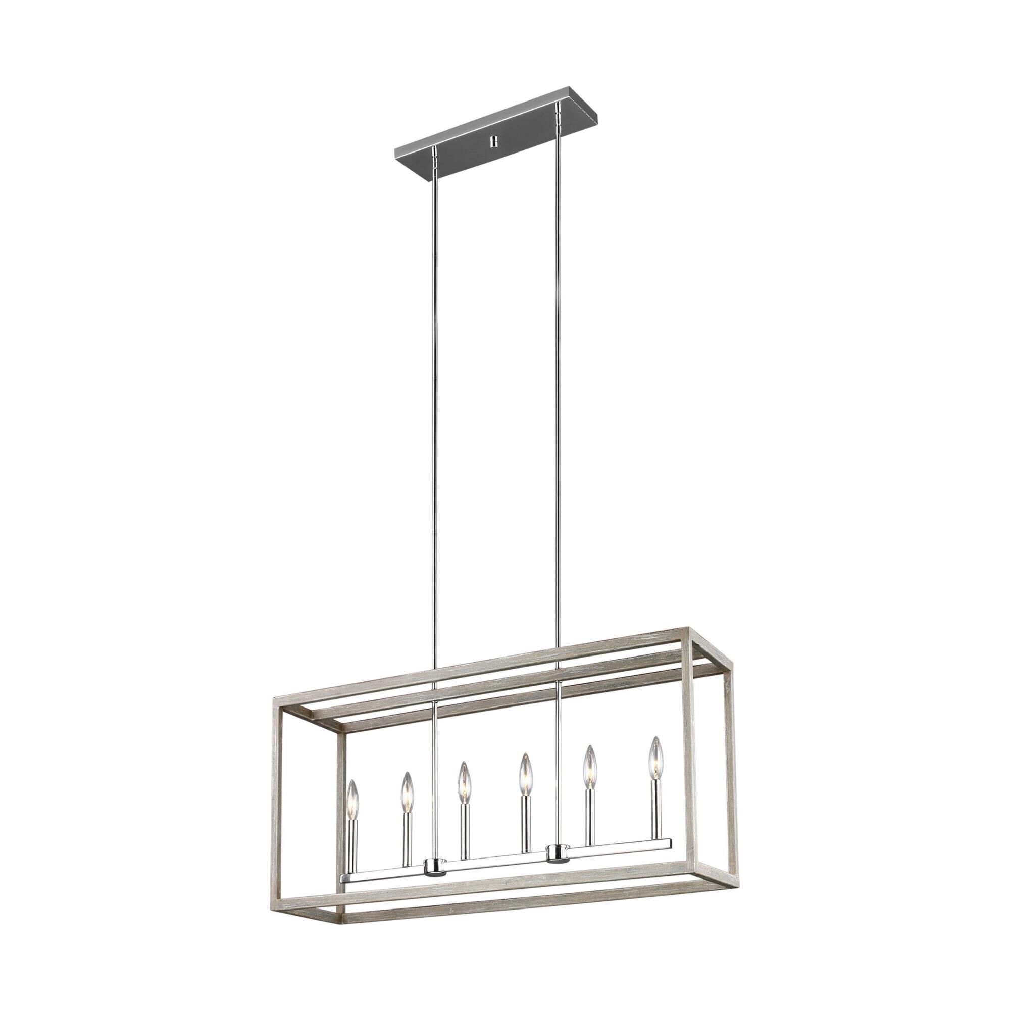 Moffet Street 42 Inch 6 Light Linear Suspension Light by Generation Lighting