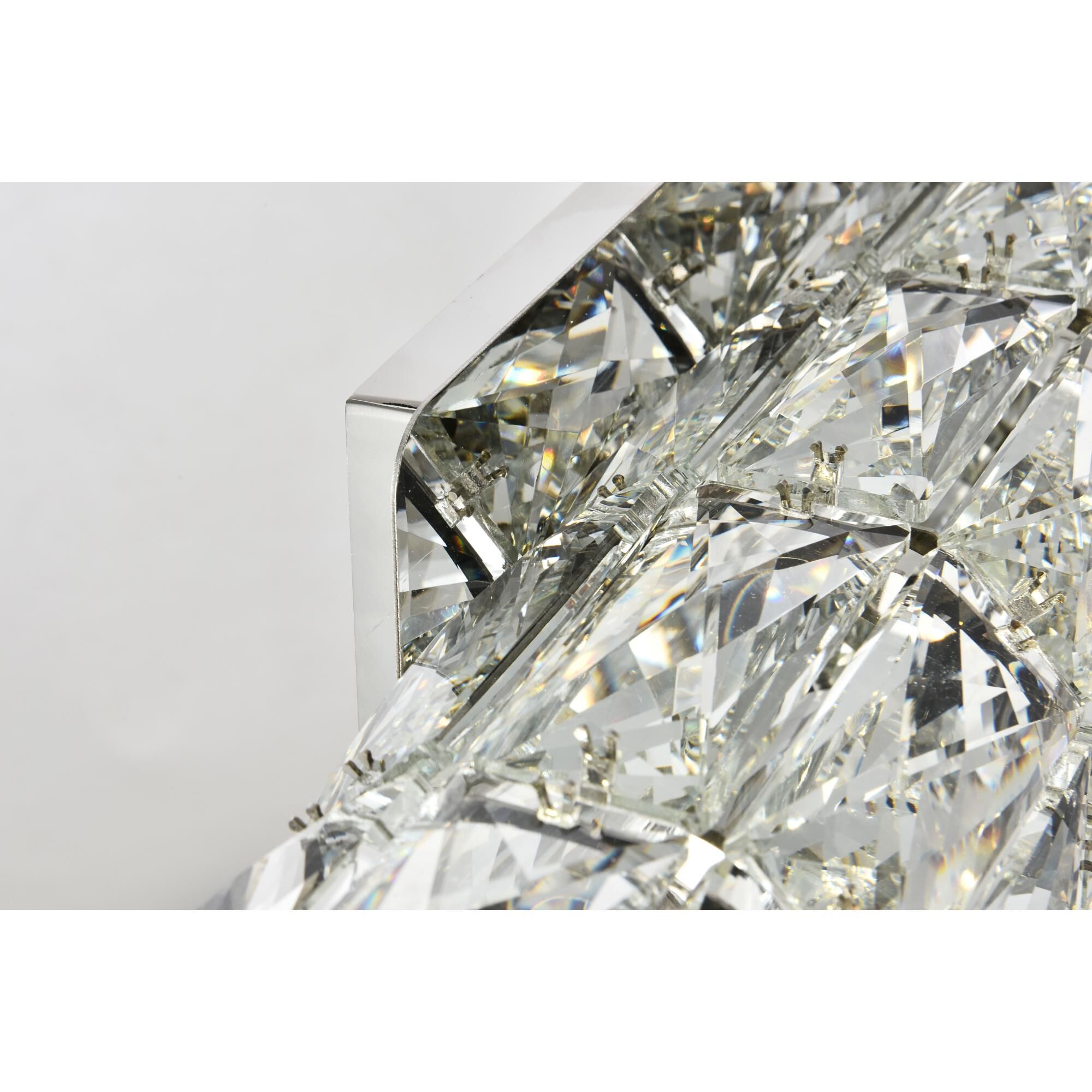 Shown in Chrome finish and Clear Royal Cut crystal