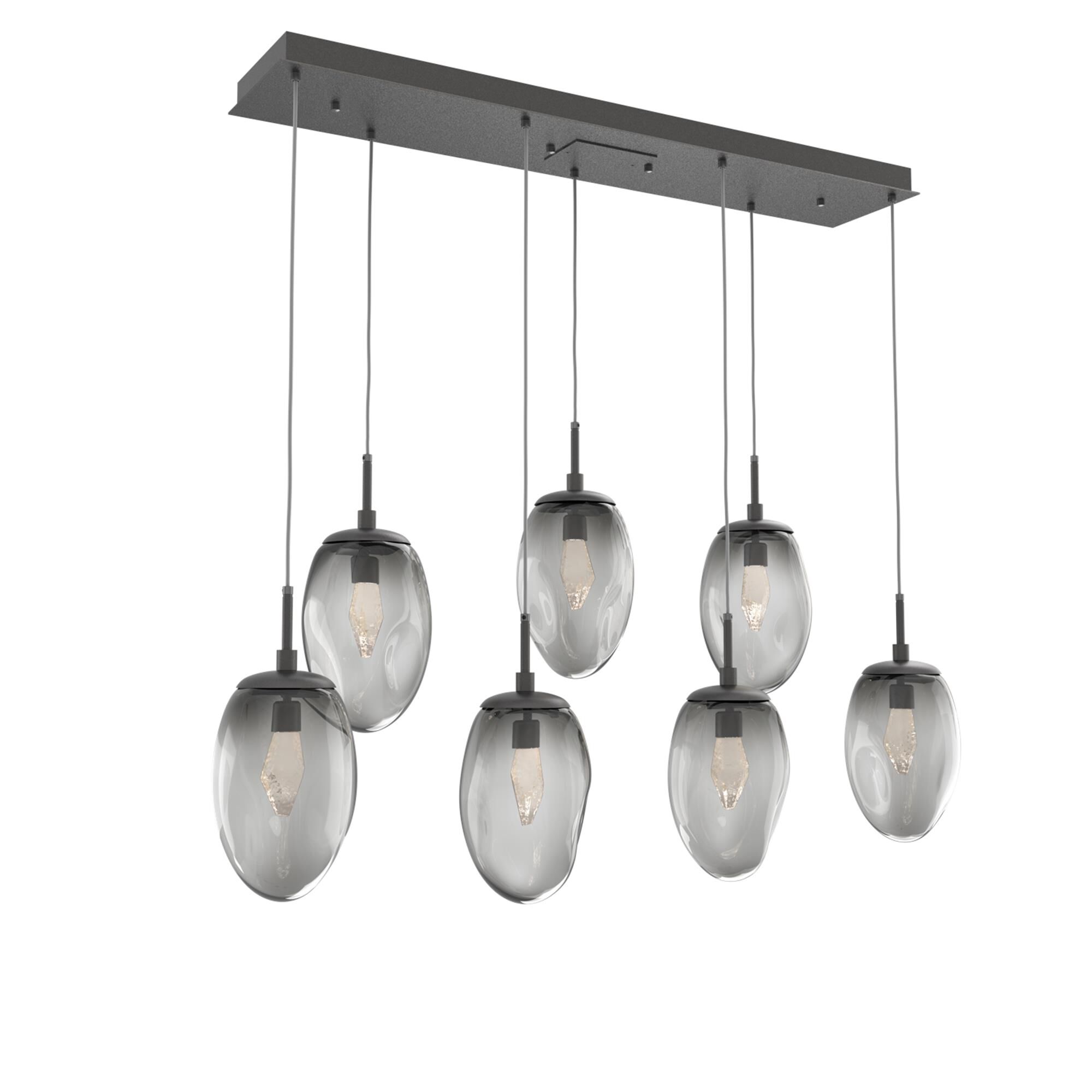 Levi Wilson Nebula 50 Inch 7 Light LED Linear Suspension Light by Hammerton Studio