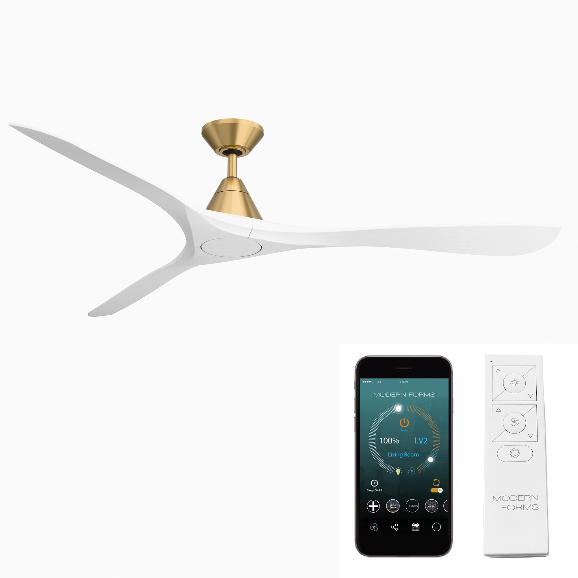 Carve 72 Inch Ceiling Fan with Light Kit by Modern Forms