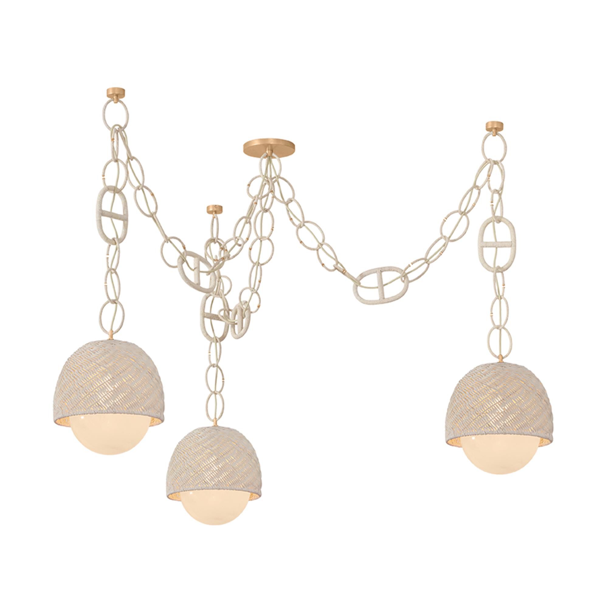 Noz Nozawa Piasu 68 Inch Linear Suspension Light by Corbett Lighting