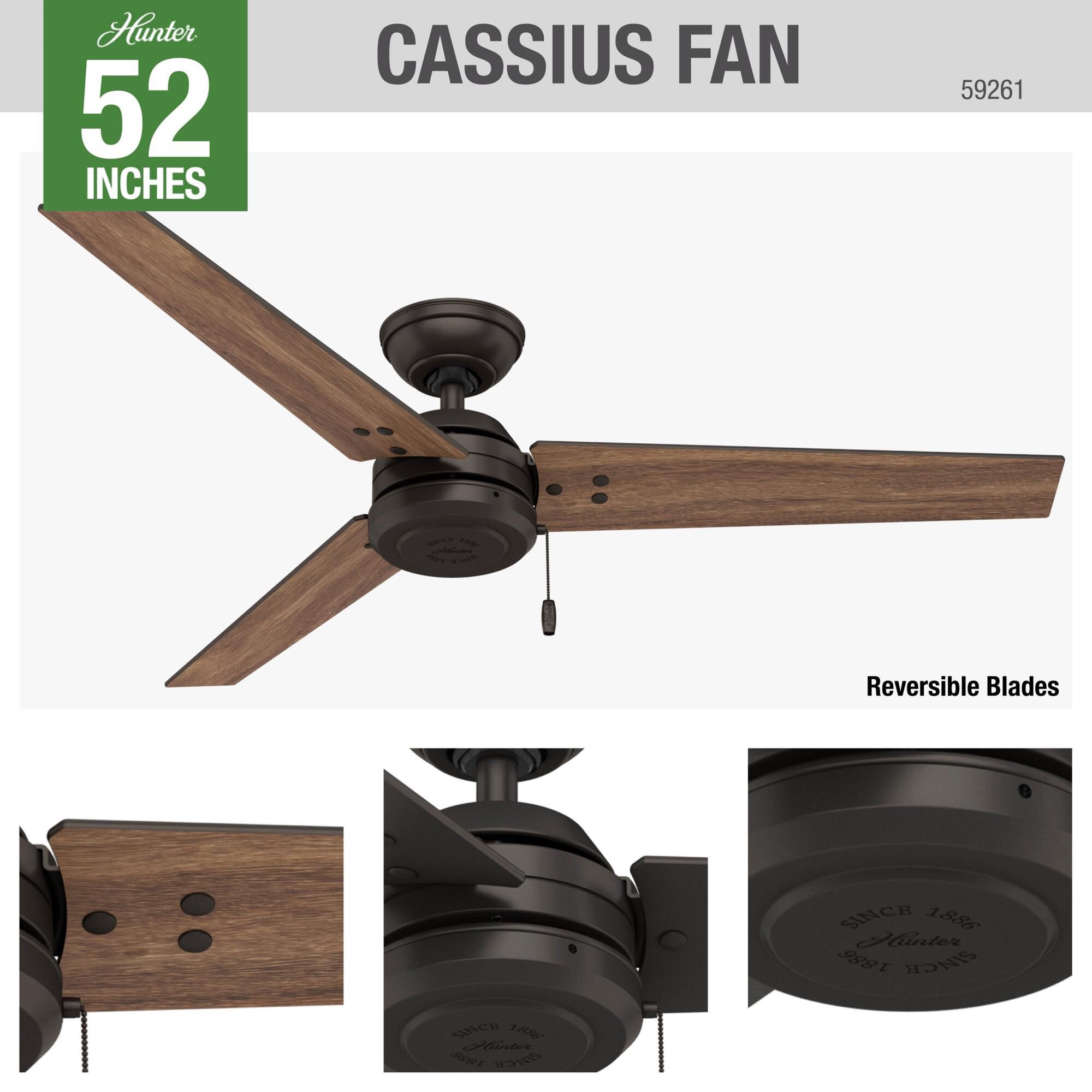Cassius 52 Inch Ceiling Fan by Hunter Fan