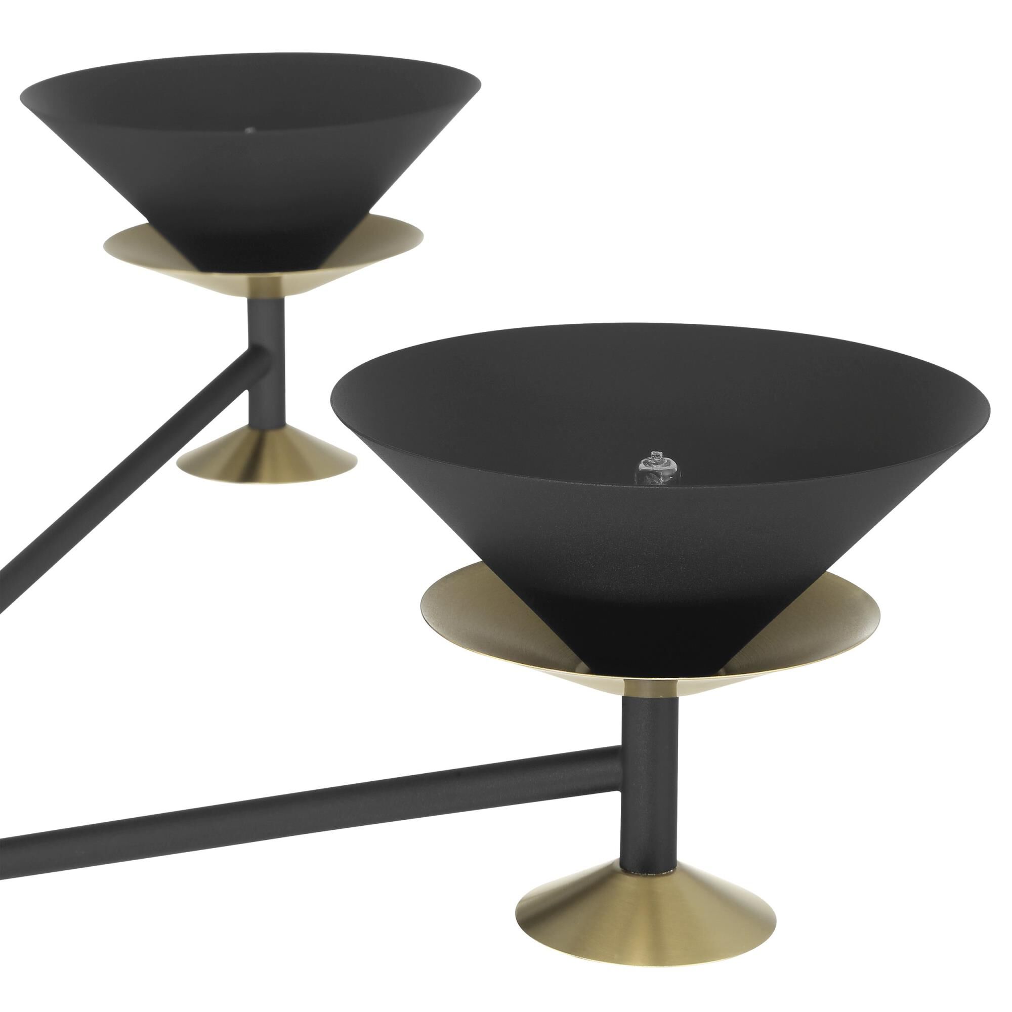 Shown in Textured Black finish and Textured Black shade