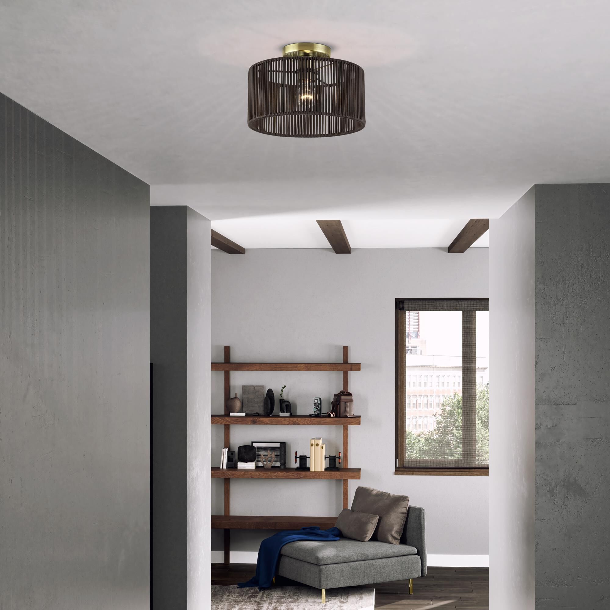 Acordia 12 Inch Semi Flush Mount by Livex Lighting