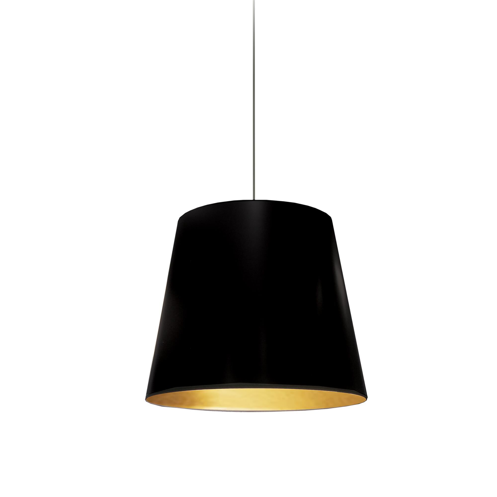 Shown in Black finish and Black shade
