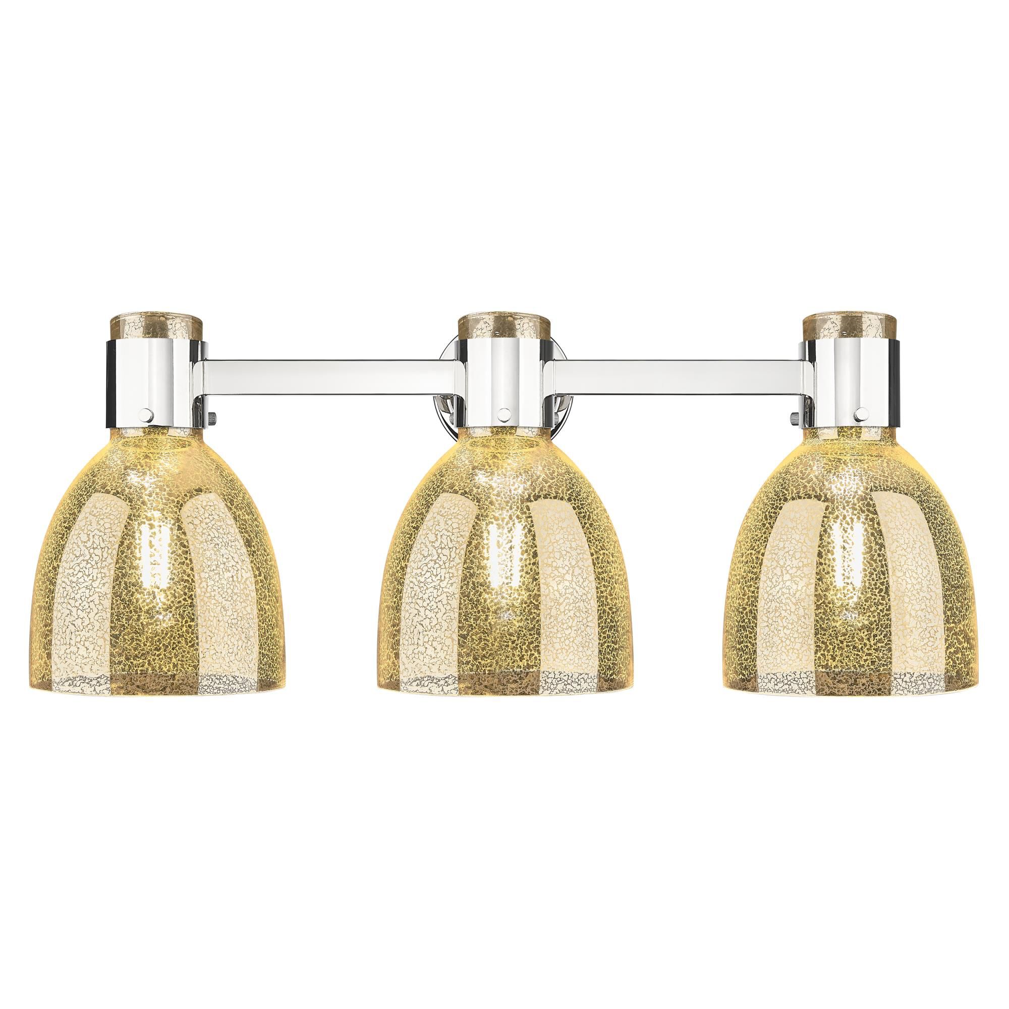 Shown in Polished Nickel finish and Mercury glass