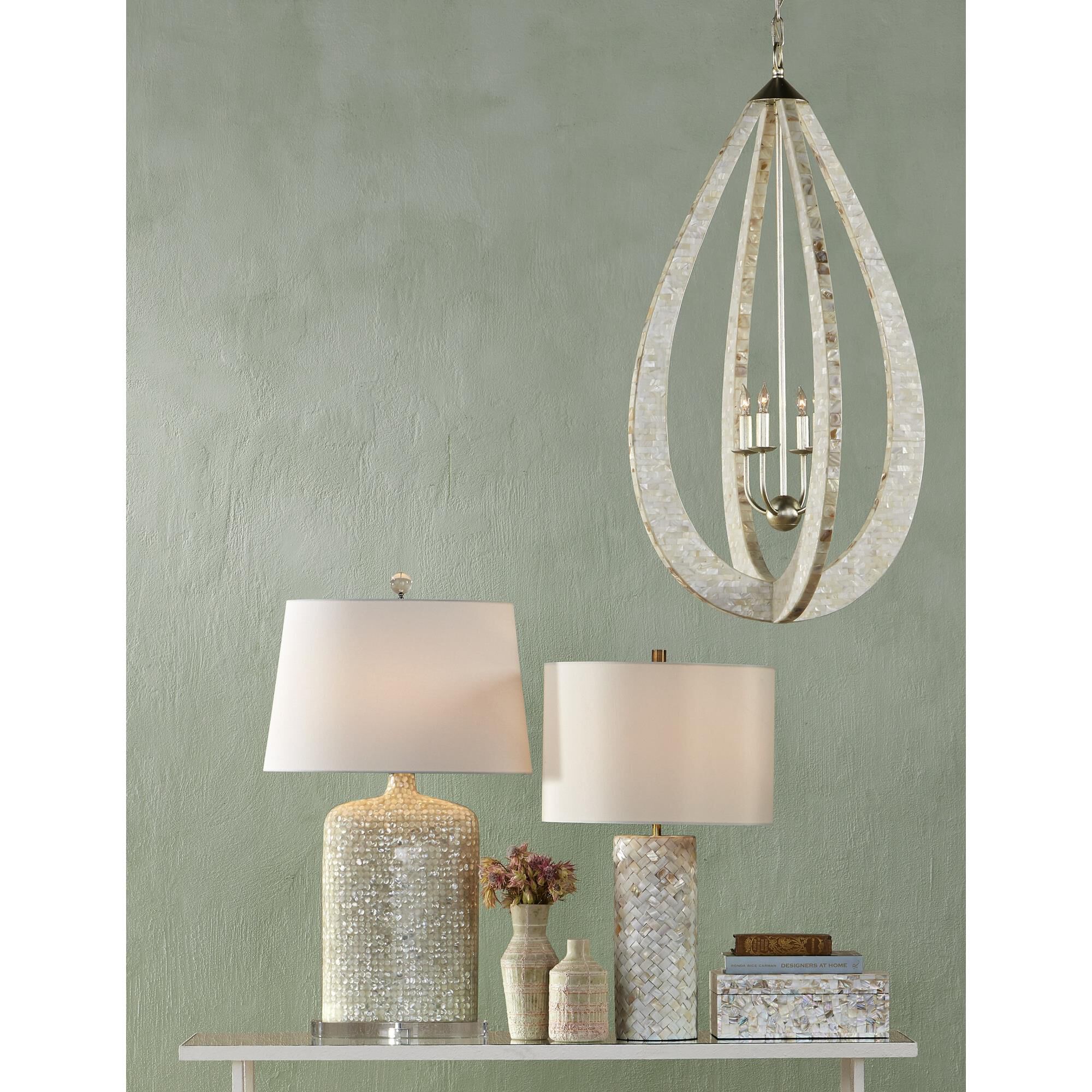 Riso 9 Inch Vase-Urn by Currey and Company