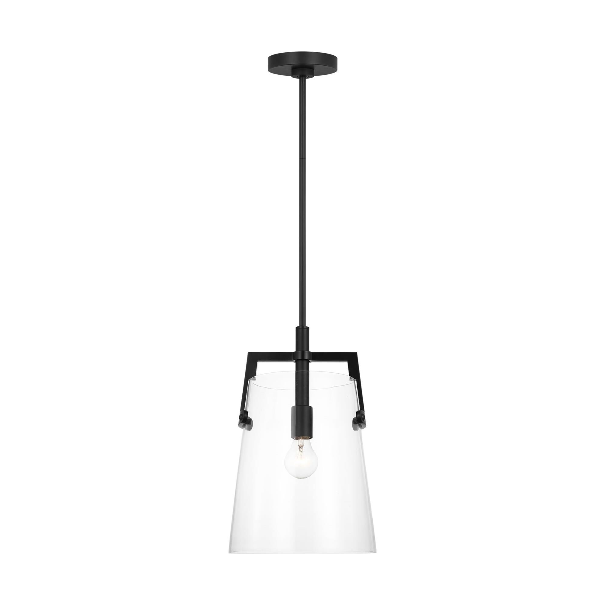 Shown in Midnight Black finish and Clear glass