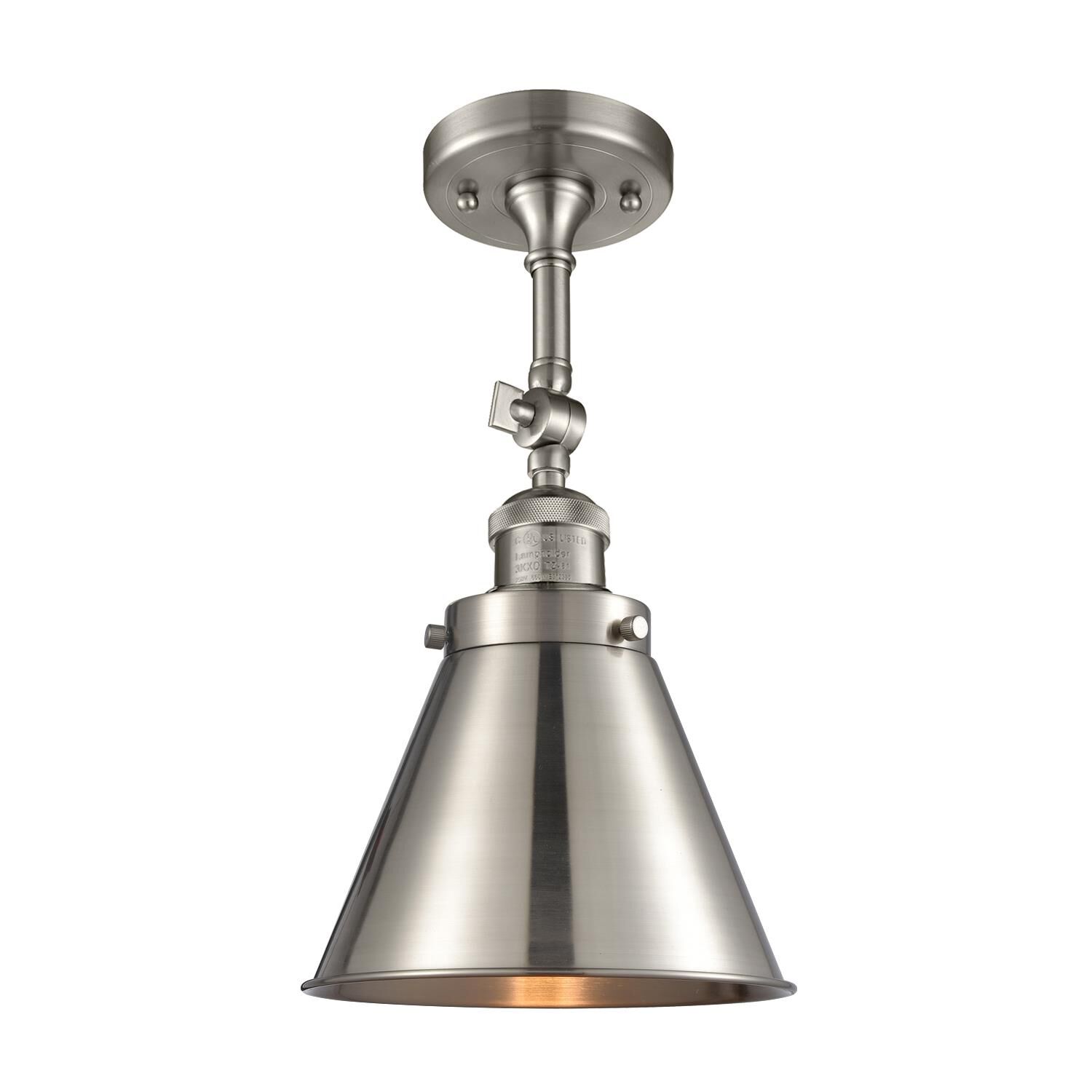 Bruno Marashlian Appalachian 8 Inch 1 Light Semi Flush Mount by Innovations Lighting