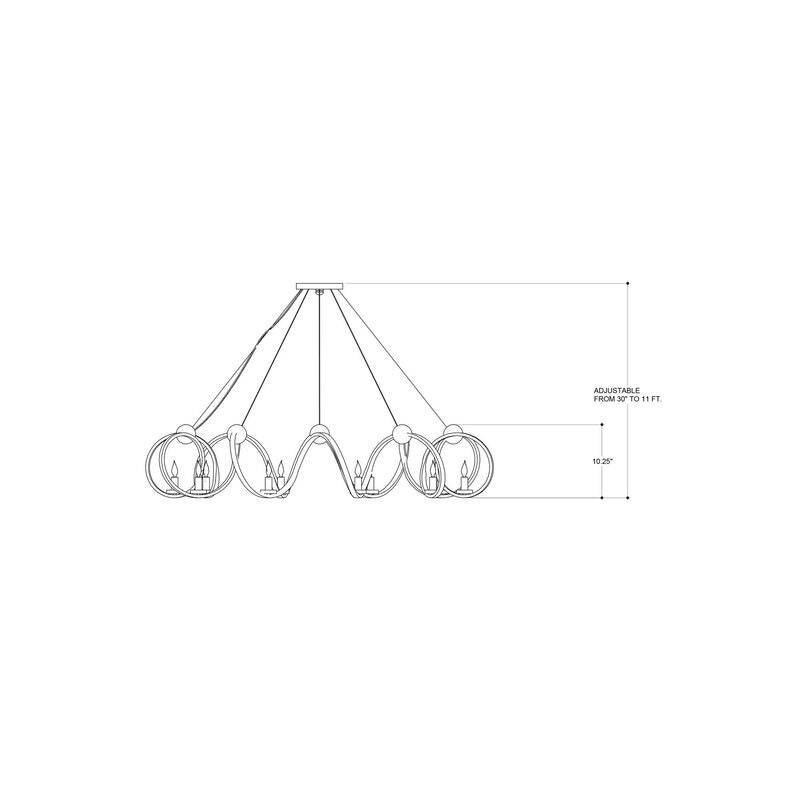Ringmaster Large Chandelier by Currey & Company