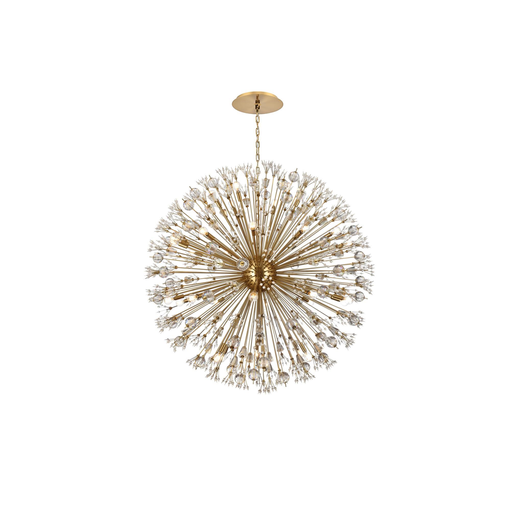 Shown in Gold finish and Royal Cut crystal