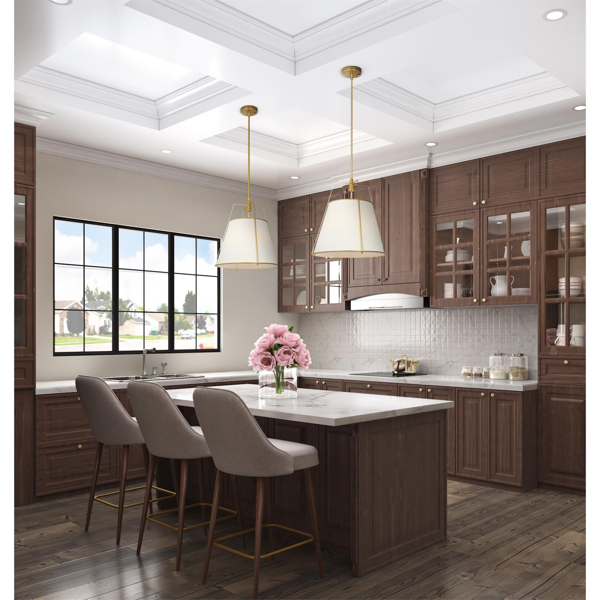 Steven Sabados (S&C) Pullman 17 Inch Large Pendant,