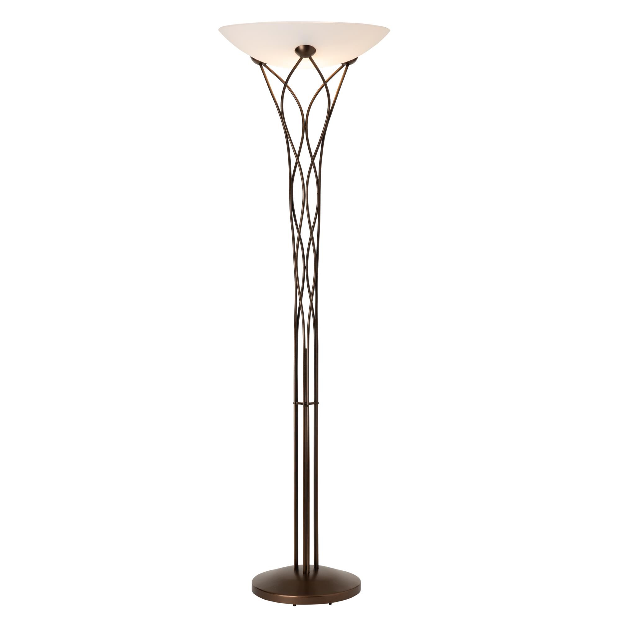 Shown in Bronze finish and Opal glass