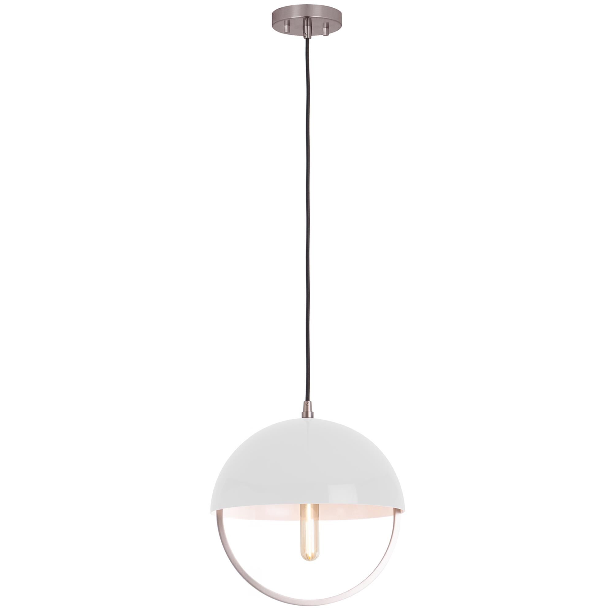 Shown in Pewter finish and White Painted shade