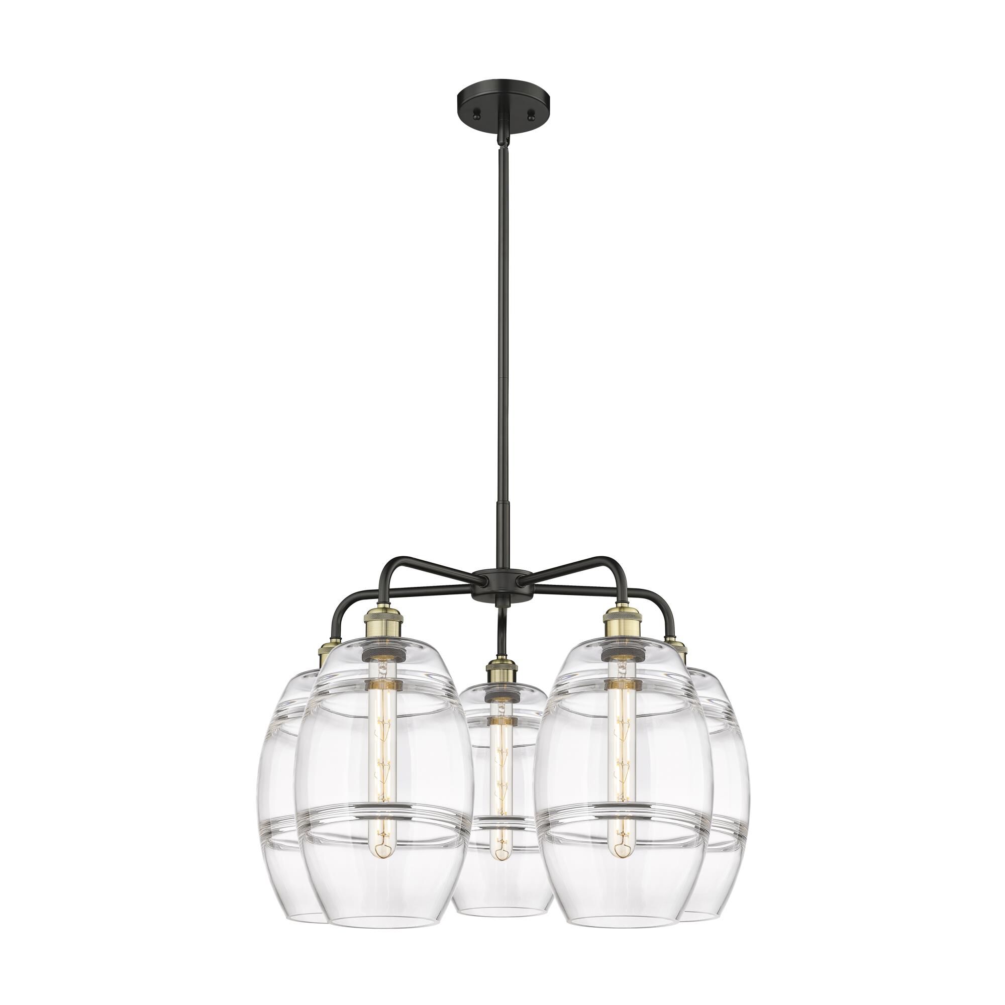 Shown in Black Antique Brass finish and Clear glass