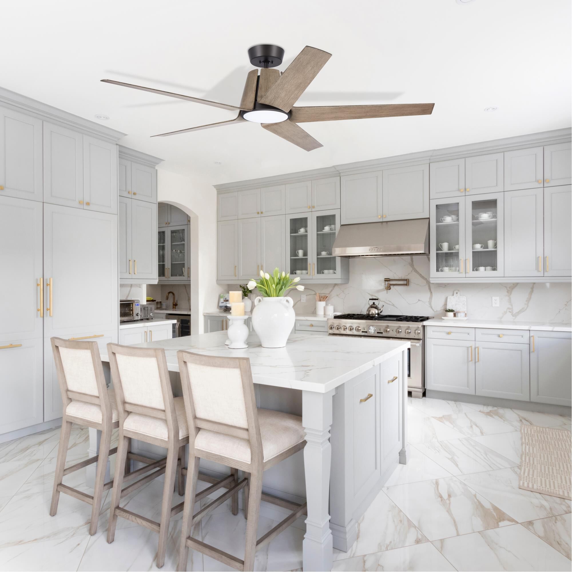 Shown in Oil Rubbed Bronze finish and Opal Matte glass