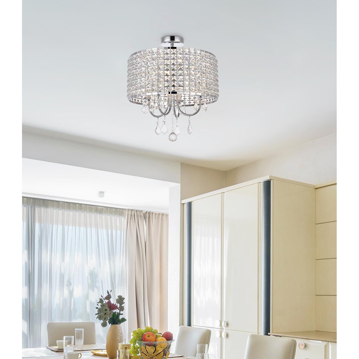 Elise Semi Flush Mount by Elegant Lighting