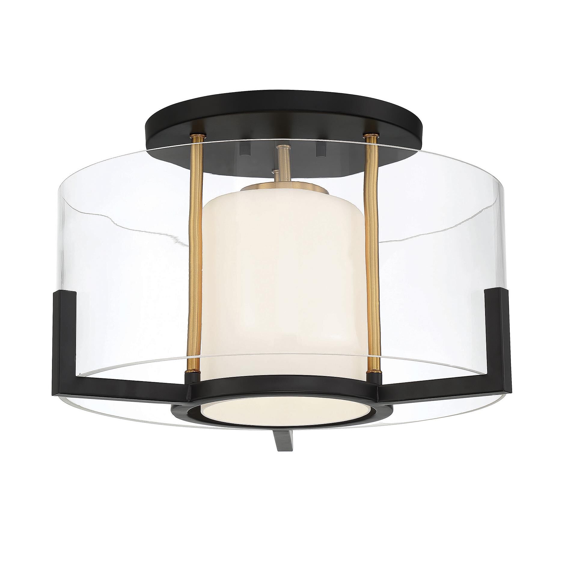 Eaton 17 Inch 1 Light Semi Flush Mount by Savoy House