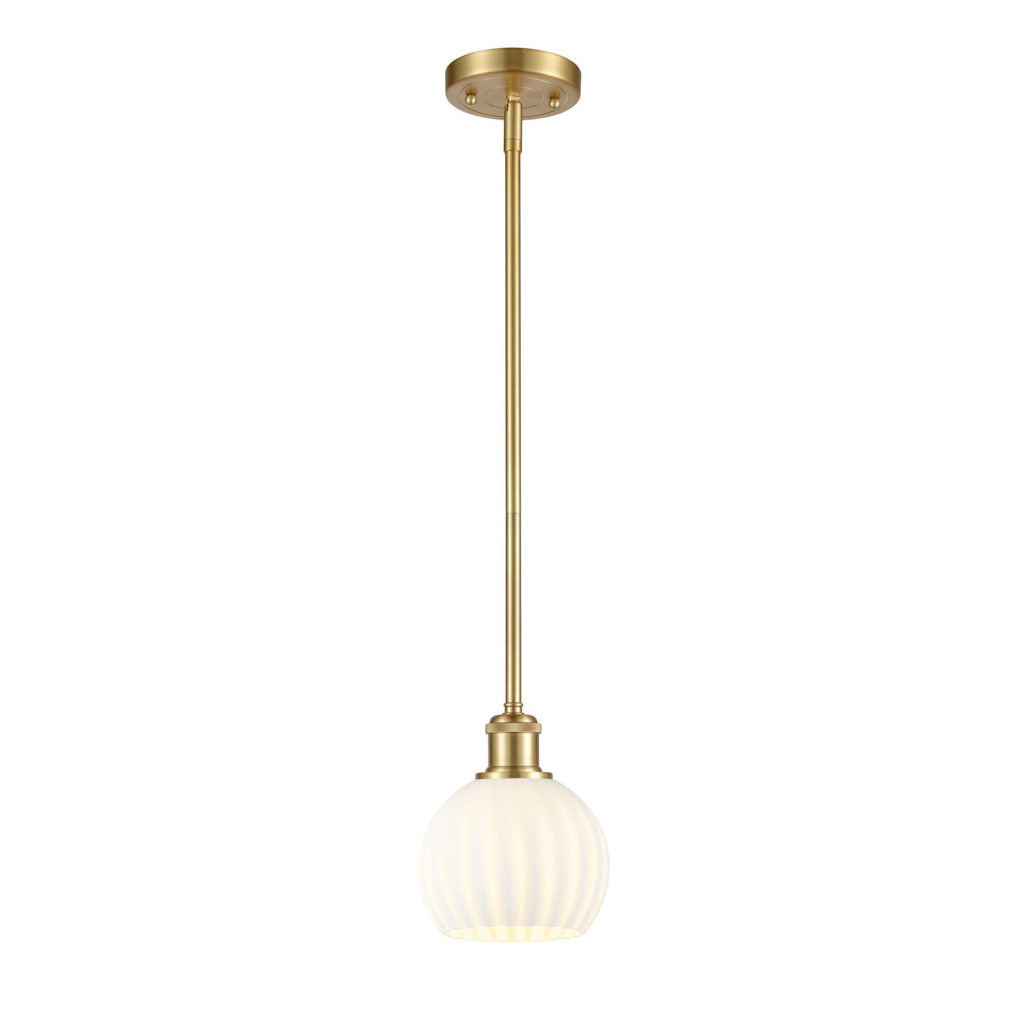 Bruno Marashlian White Venetian 6 Inch Mini Pendant by Innovations Lighting