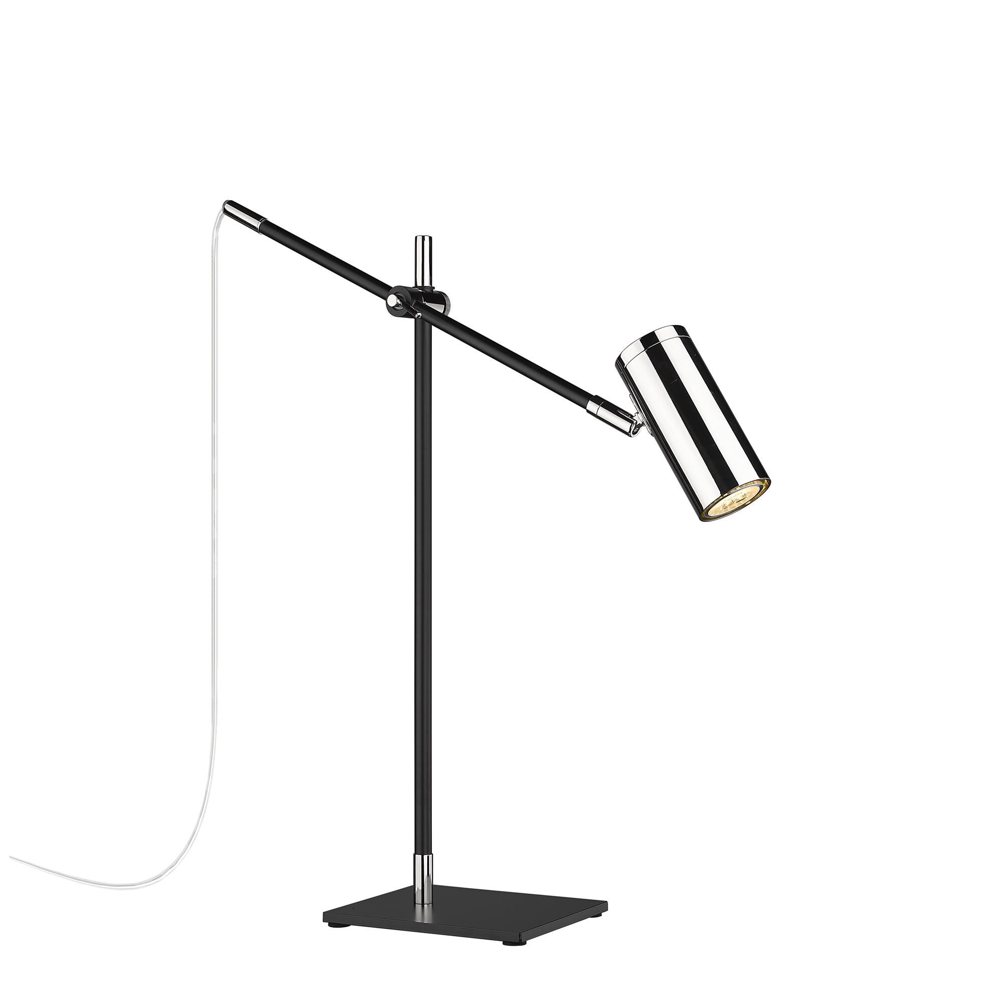 Shown in Matte Black And Polished Nickel finish and Aluminum glass and Aluminum shade