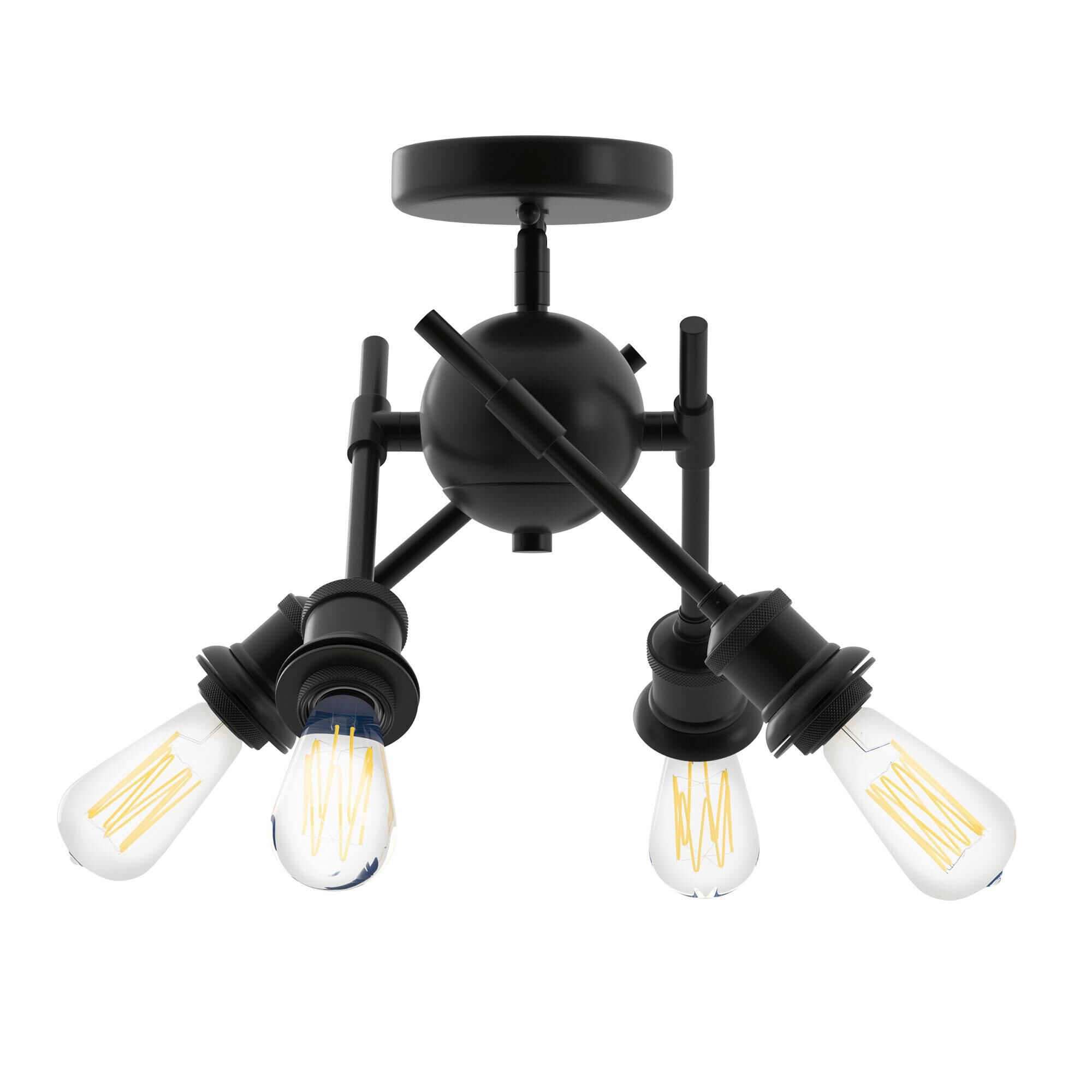 Axel 15 Inch 4 Light Semi Flush Mount by Golden Lighting
