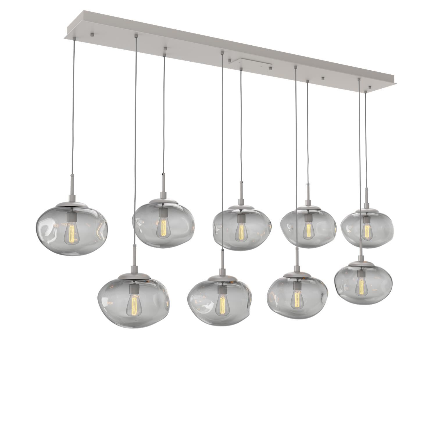 Levi Wilson Nebula 70 Inch 9 Light Linear Suspension Light by Hammerton Studio
