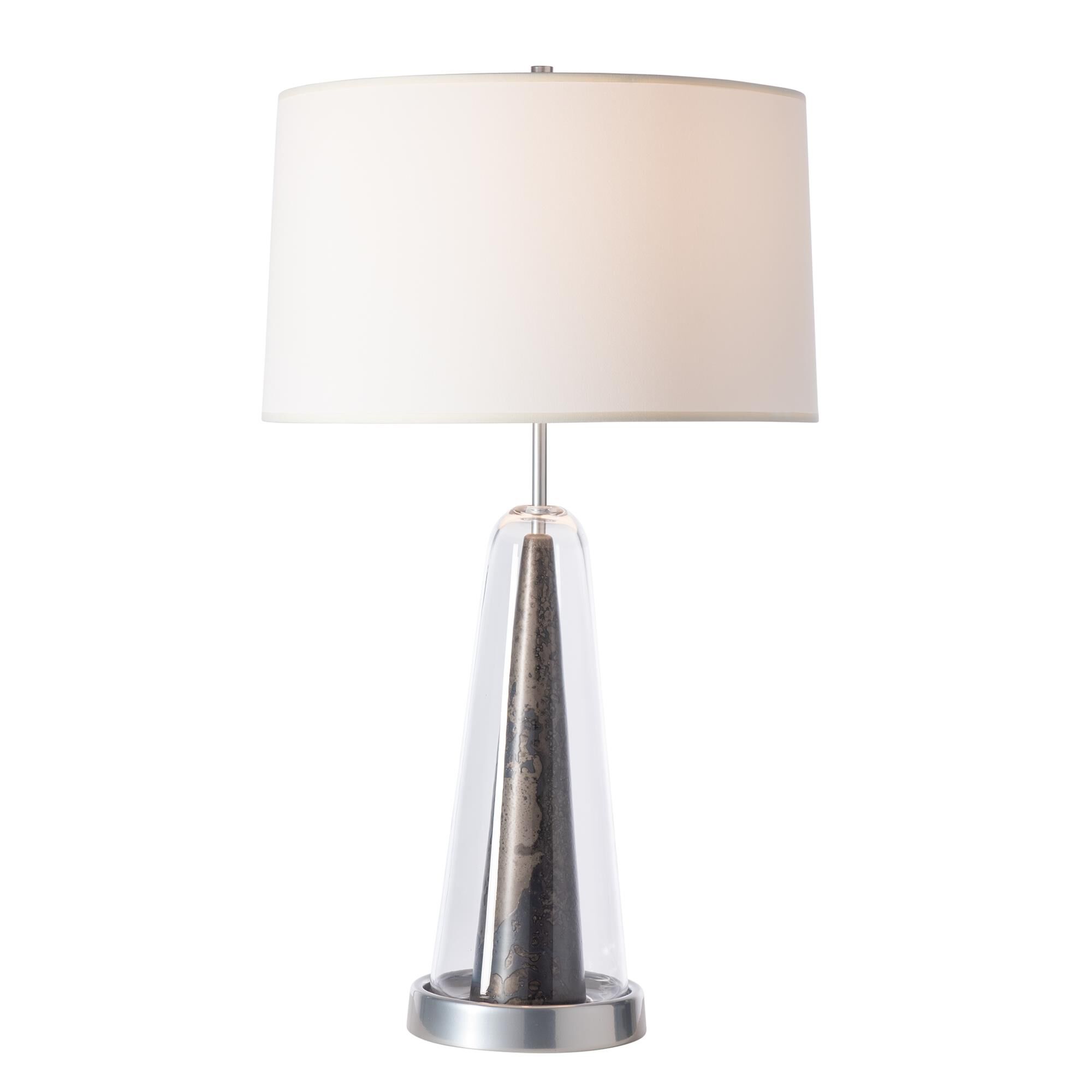 Shown in Sterling finish and Clear Steel accent