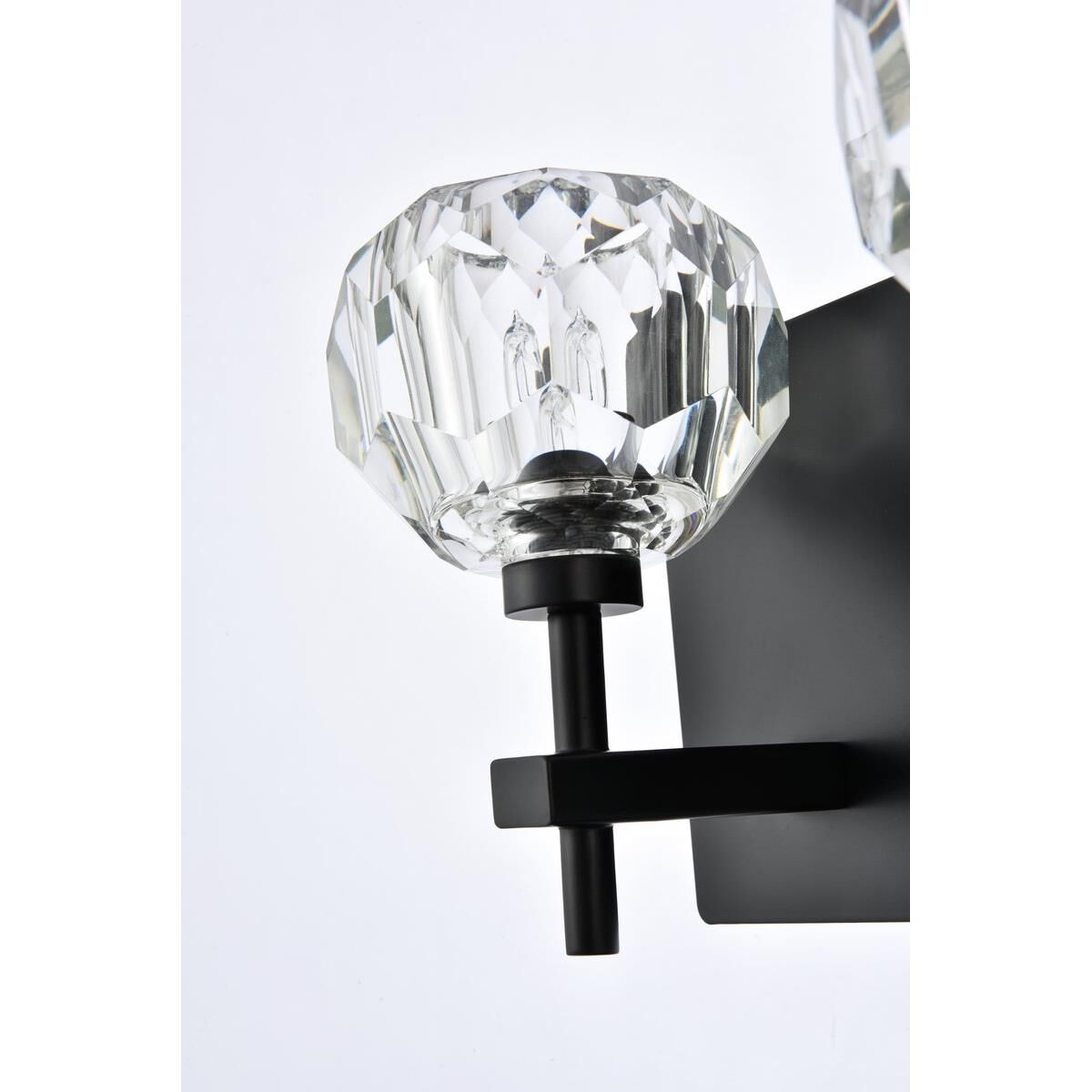 Shown in Black  finish and RC Clear crystal and Clear glass