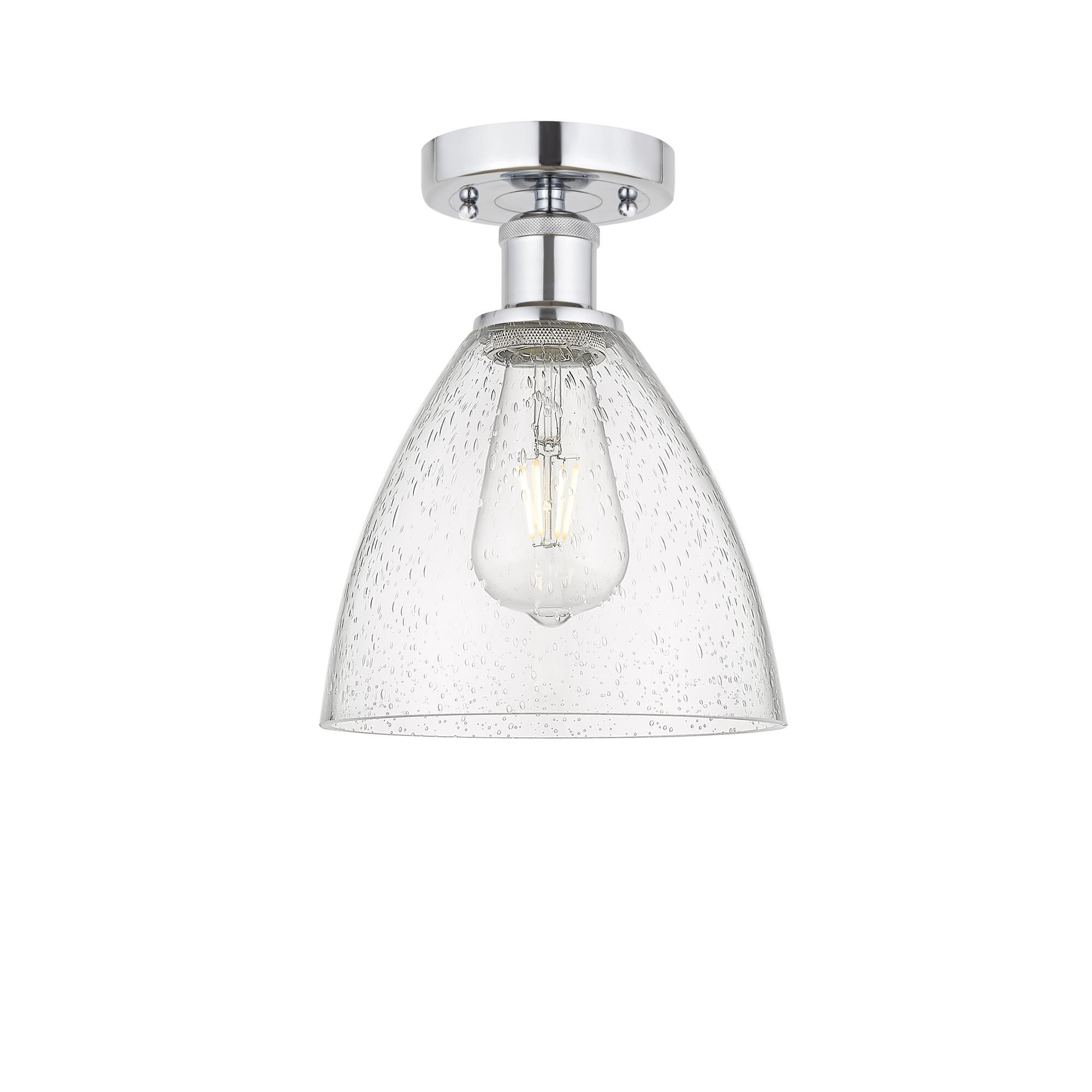 Bruno Marashlian Bristol Glass 7 Inch 1 Light Semi Flush Mount by Innovations Lighting
