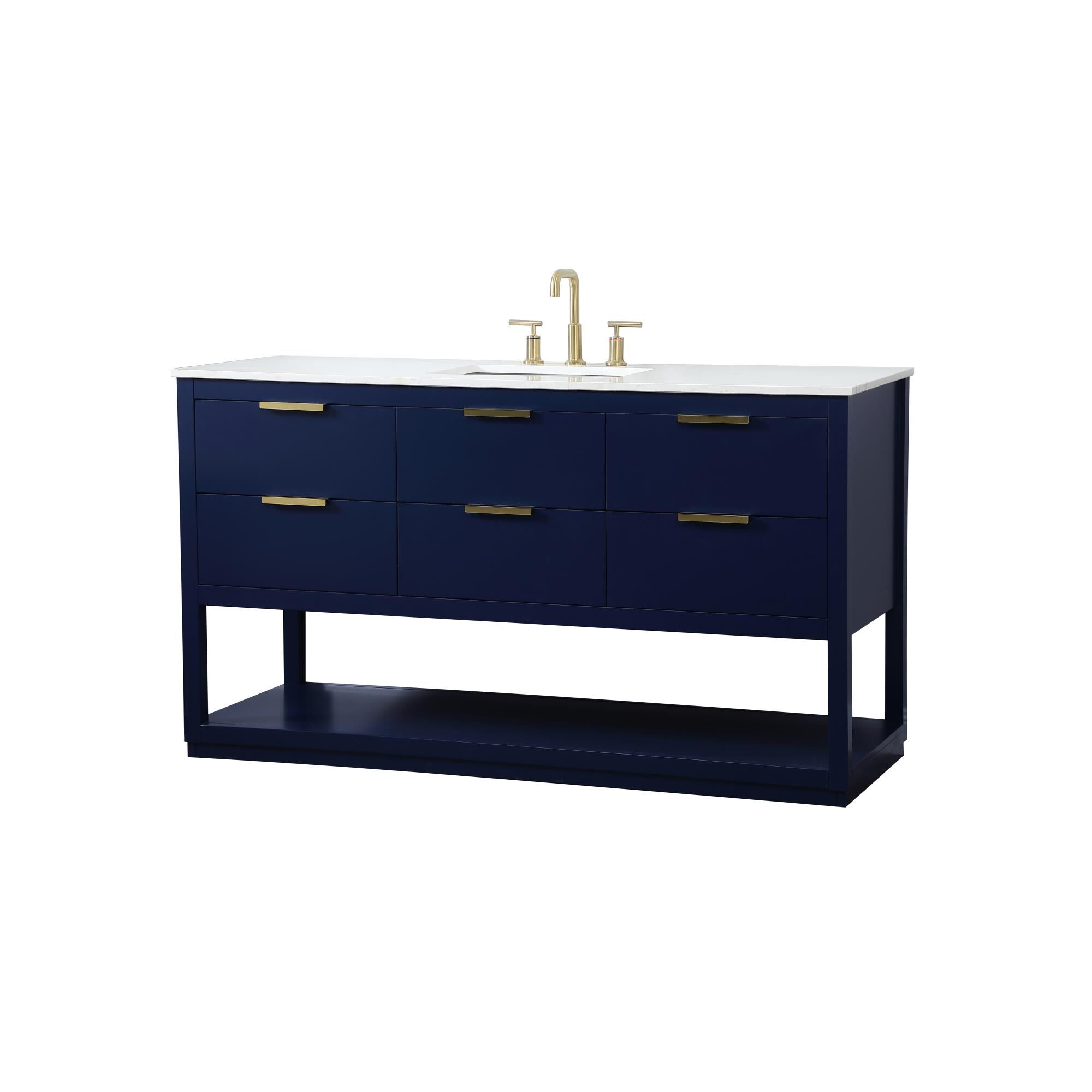 Larkin 60 Inch Bath Vanity by Elegant Decor