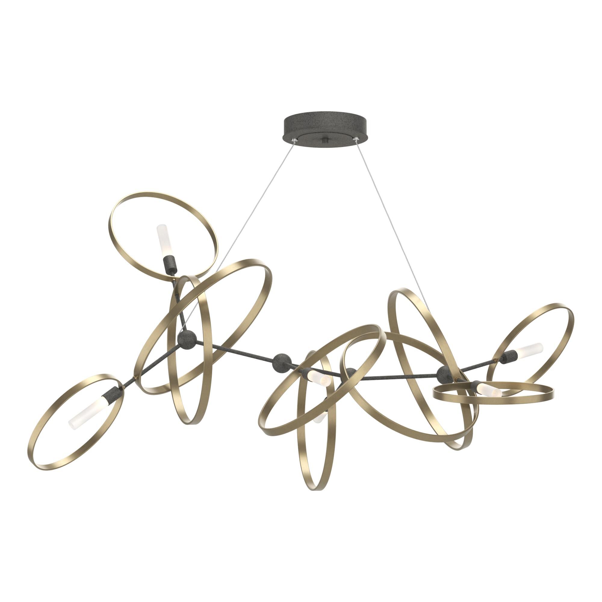Celesse 59 Inch 6 Light Linear Suspension Light by Hubbardton Forge
