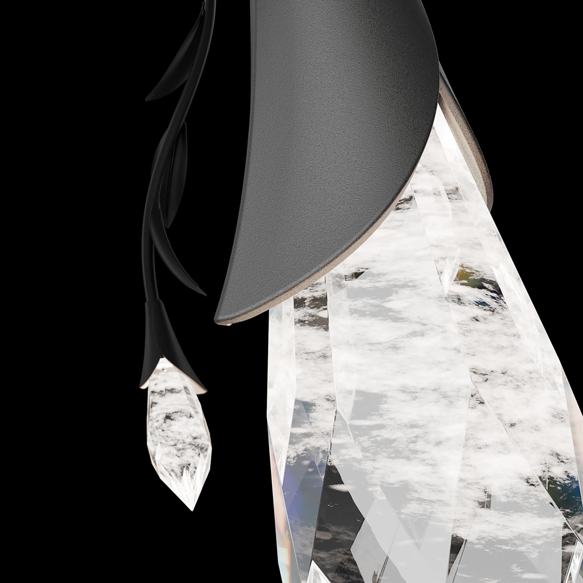 Shown in Black finish and Optic Haze crystal