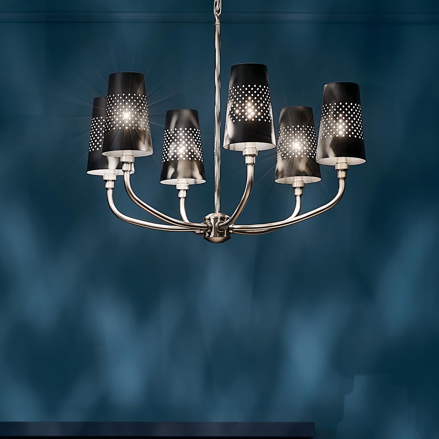 Shown in Classic Pewter finish and Metal and Bell shade