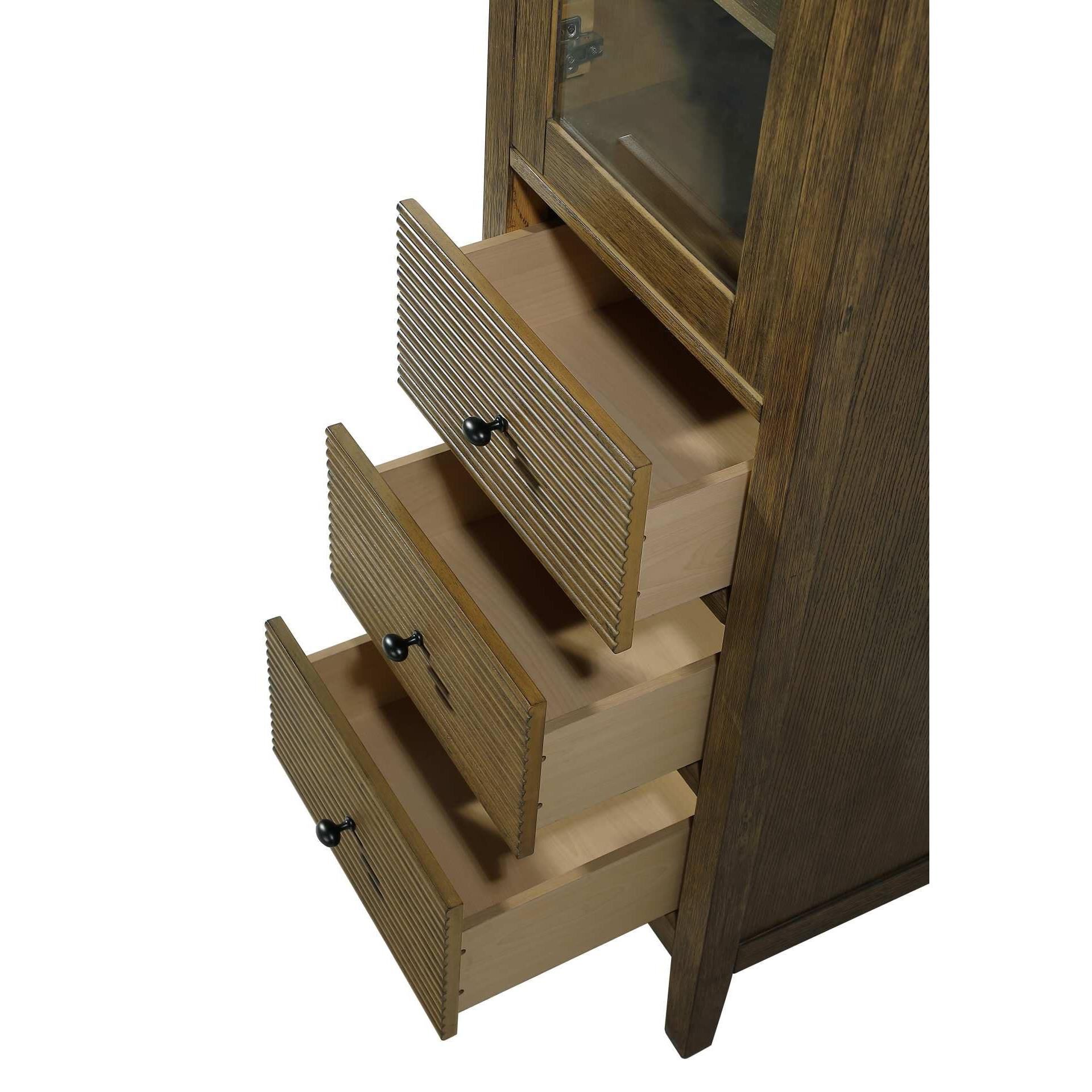 Shown in Hazel Oak finish