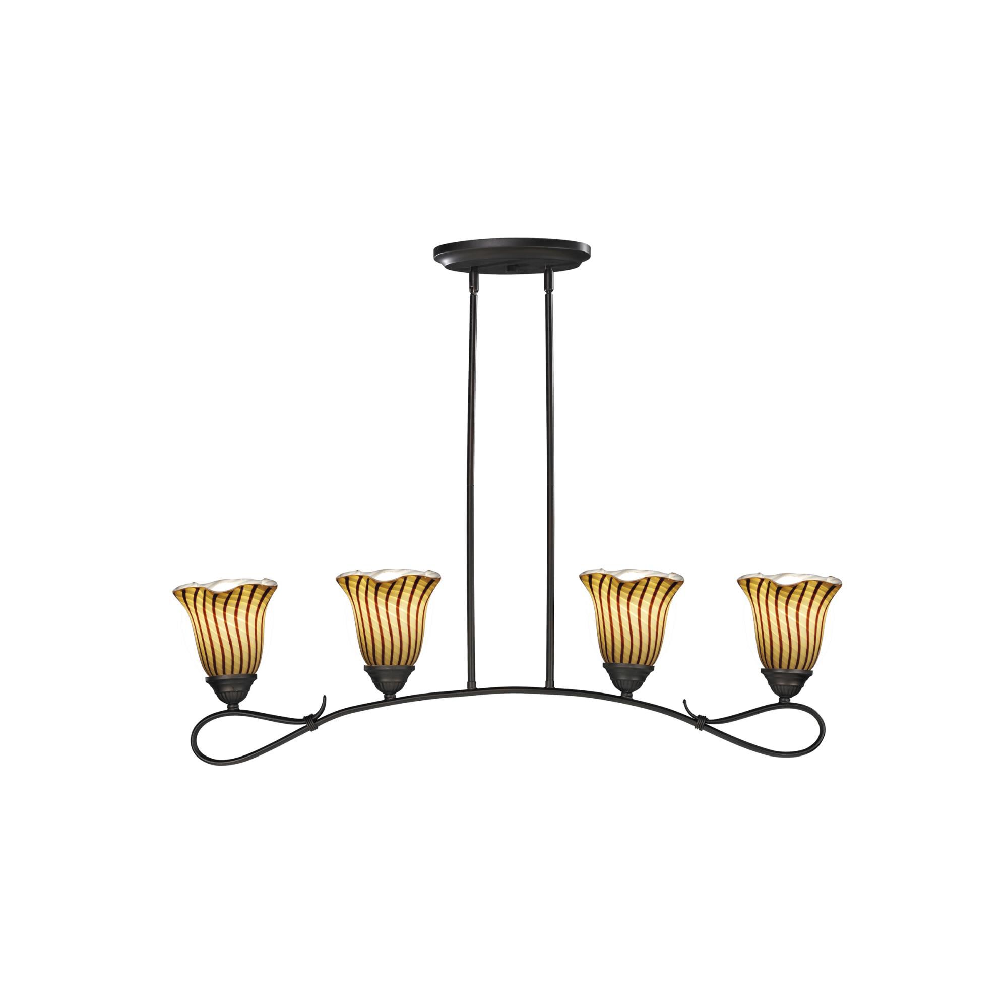 Valley Glen 39 Inch 4 Light Linear Suspension Light by Dale Tiffany