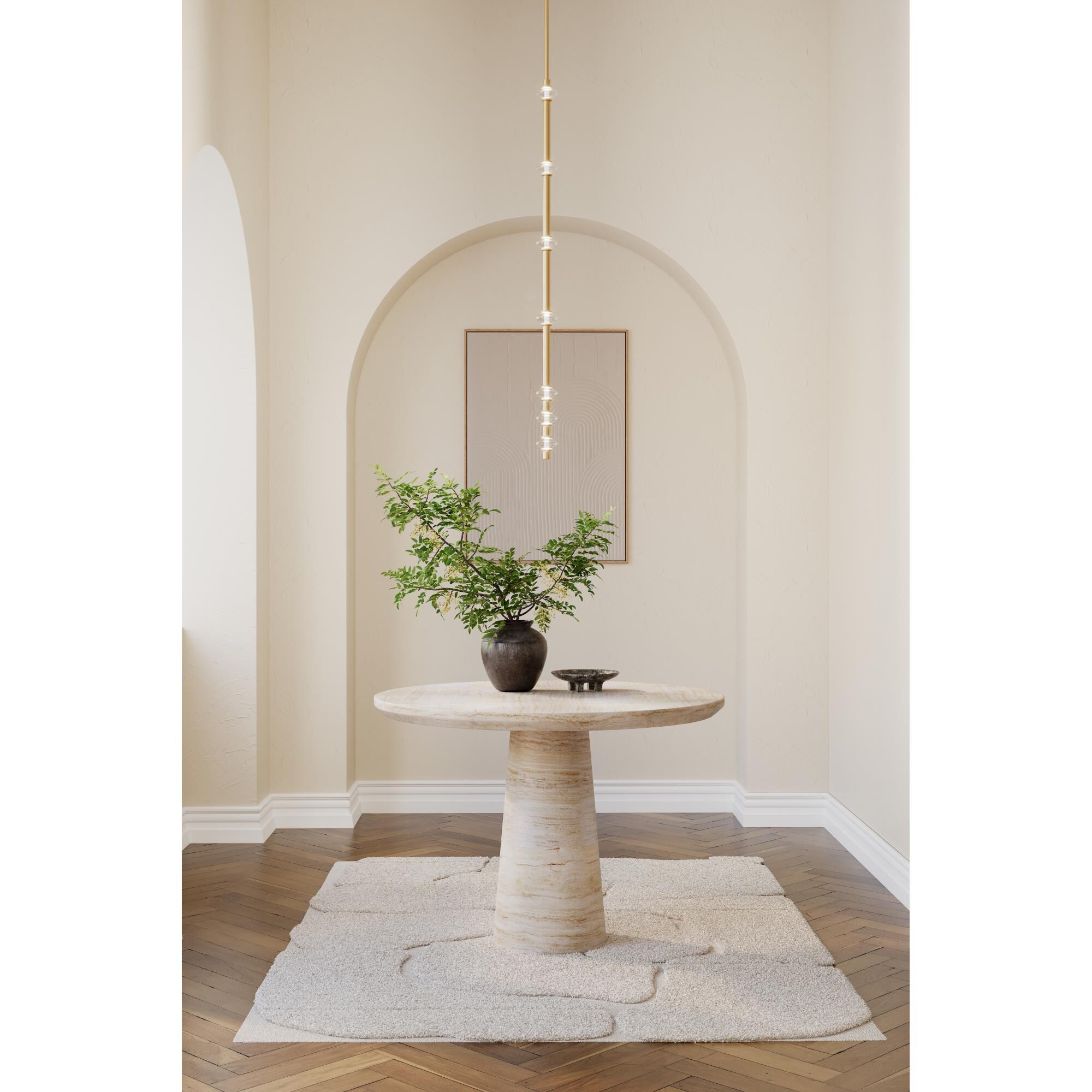 Shown in Legacy Brass finish and Clear glass