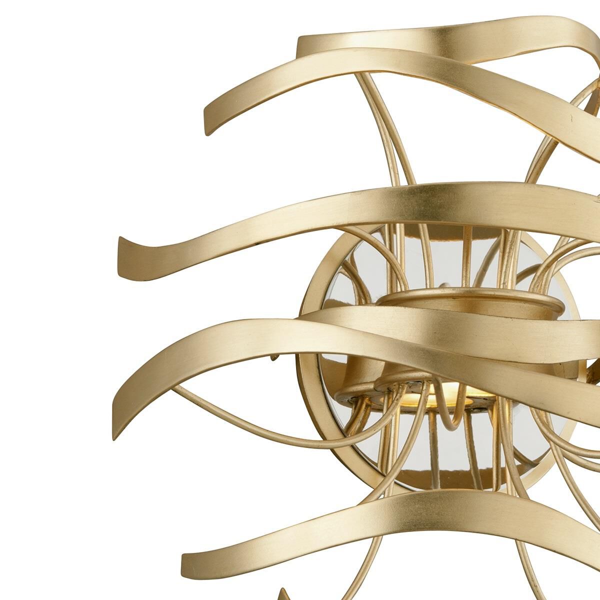 Shown in Gold Leaf With Polished Stainless Accents finish